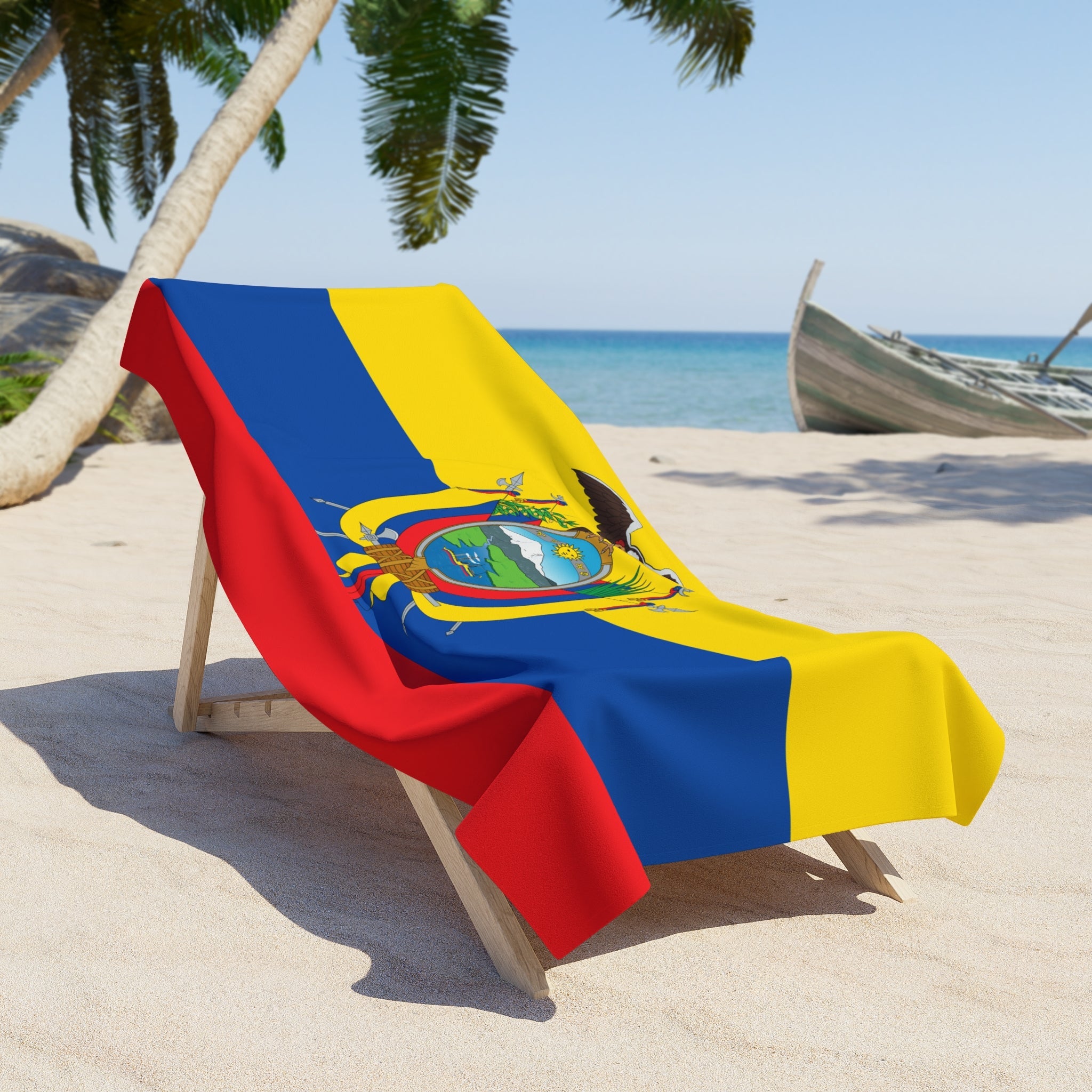 ECUADOR Flag Beach Towel | Quality & Long Lasting - 2 Sizes | Ecuadorian Pride | Gift for Ecuadorians