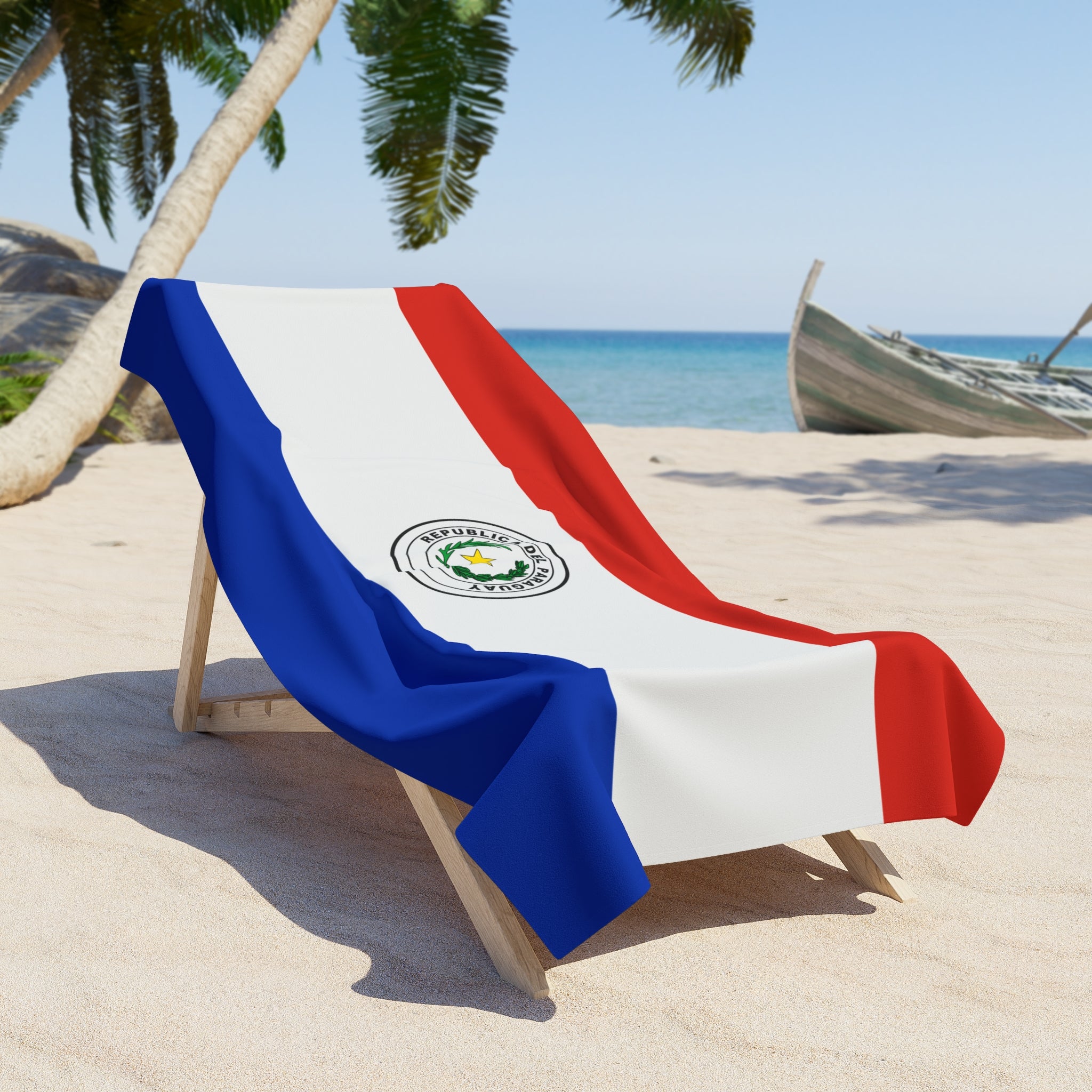 Paraguay Flag Beach Towel | Quality & Long Lasting - 2 Sizes | Paraguayan Pride | Gift for Guaranis