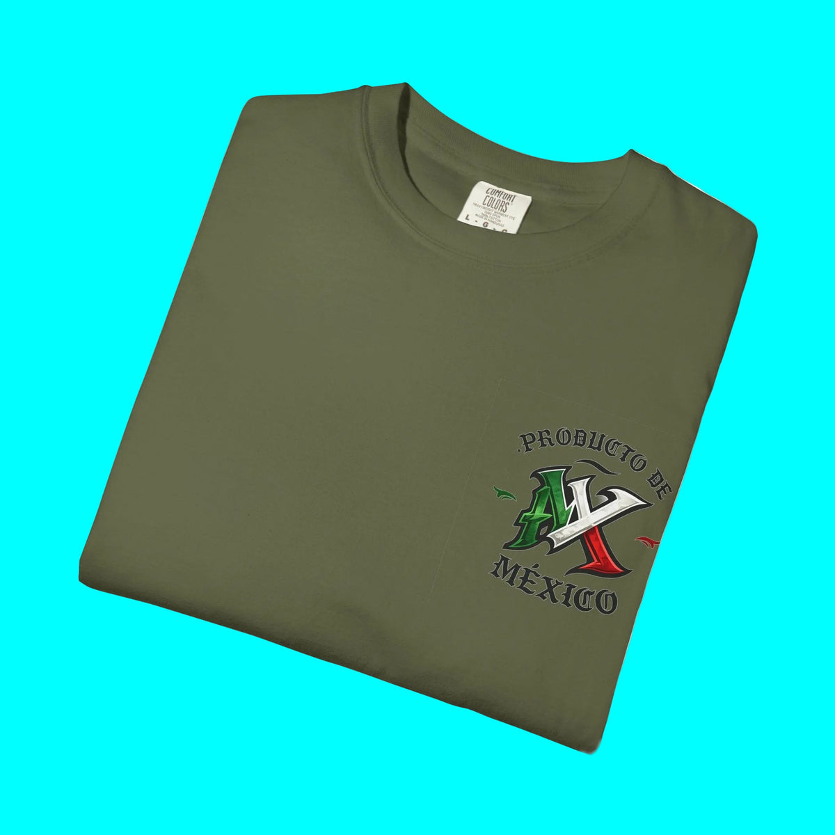 Producto De Mexico Heritage T-shirt | Old English Style, Mexican Culture | Heavyweight Cotton