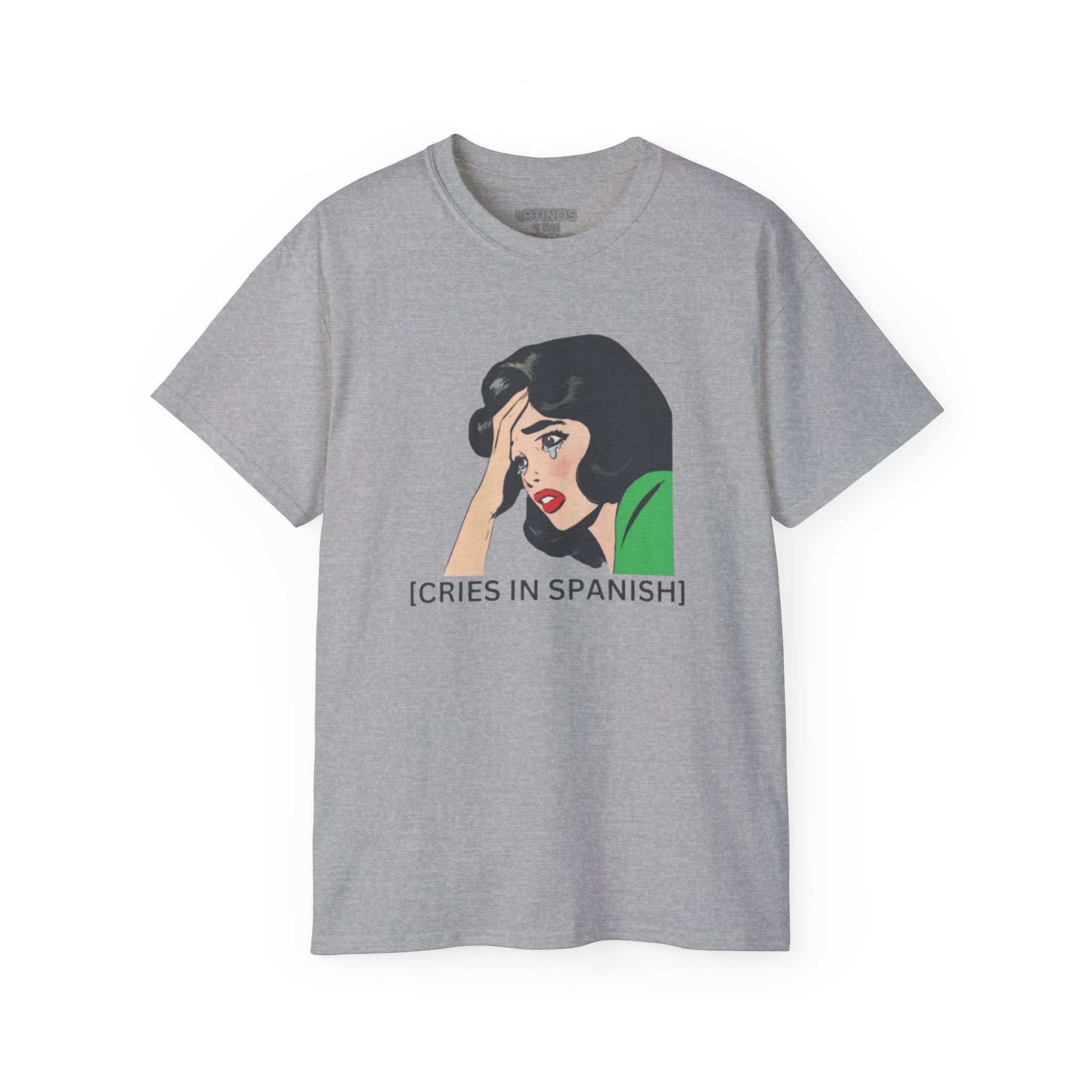 Camiseta de algodón grueso "Llora Telenovela en español" | 5 colores