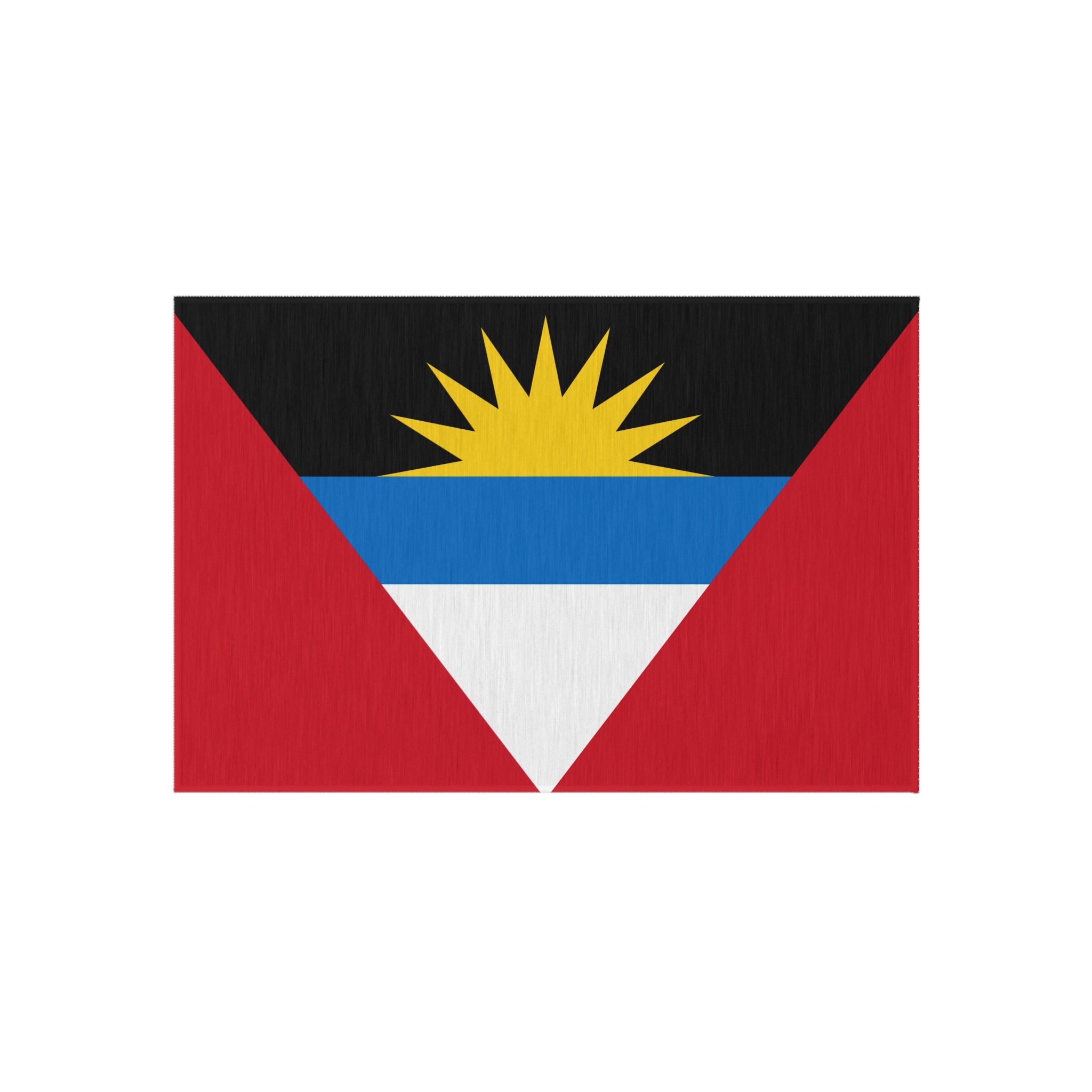 Felpudo exterior antideslizante con la bandera de Antigua y Barbuda | Saint John's | Antiguan Liberta | 24"x36"