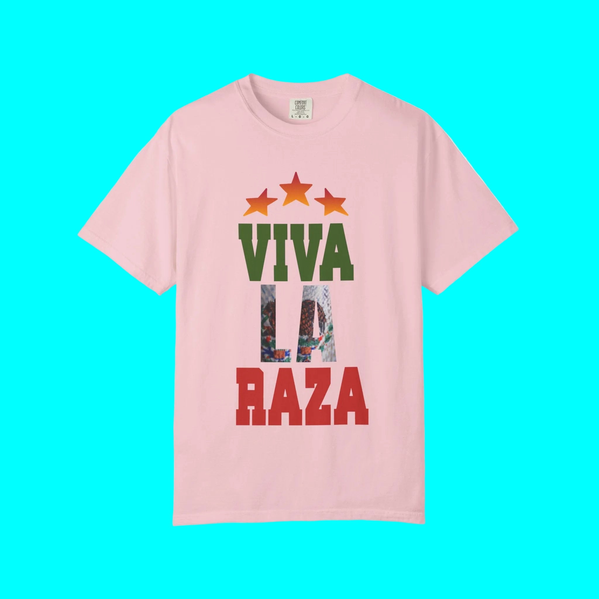 VIVA LA RAZA (colores alternativos) Edición México Camiseta de Inmigración Ice Justice | Camisetas virales del orgullo mexicano latino