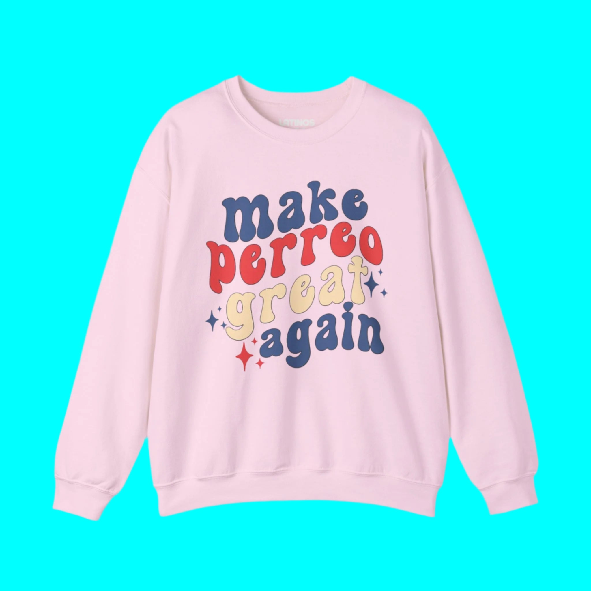 Sudadera Cuello Redondo Forrada de Felpa MPGA Make Perreo Great Again | Orgullo Latino Reggaeton Divertido Viral | 3 Colores