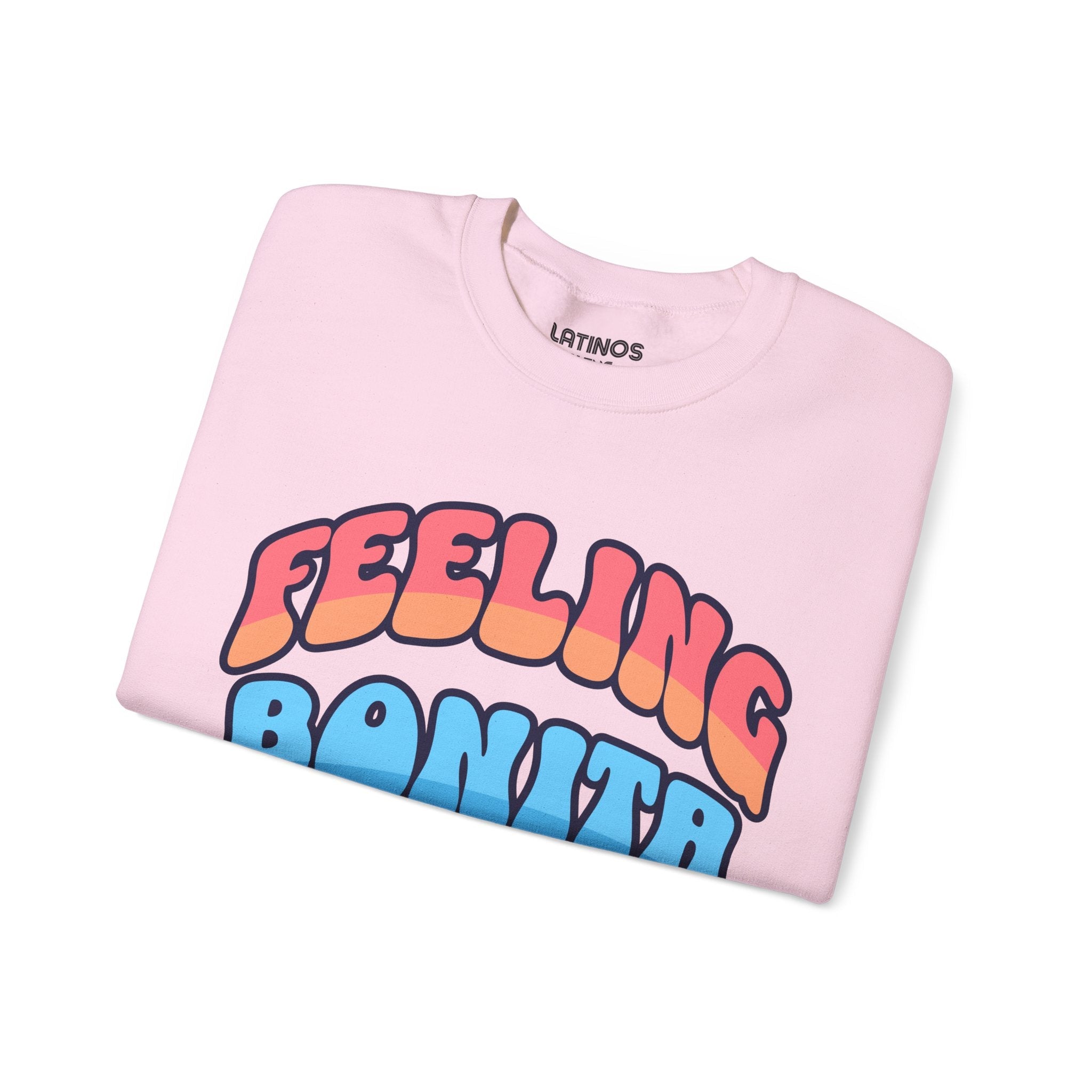 Feeling Bonita Viral Latina Fleece Lined Crewneck | Cute Pretty Comfy Funny Latino | 3 Colors