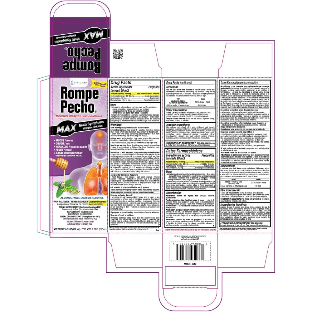 Rompe Pecho MAX Multistomas (Morado) 8 oz