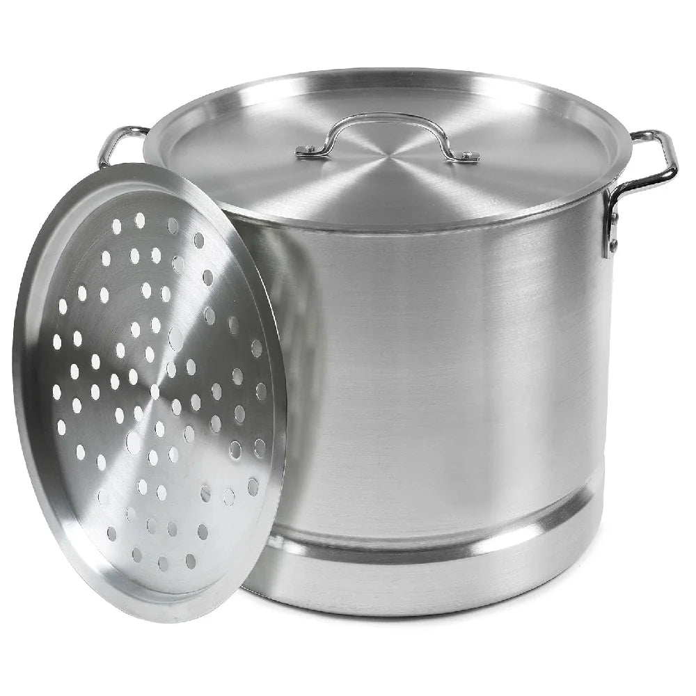Juego de vaporeras de aluminio Imusa (8, 12, 16, 20 cuartos) Juego de 4 ollas