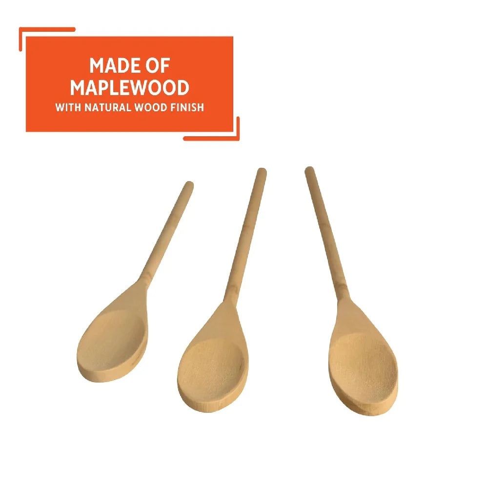 Imusa Wood Spoon Set, Cucharas De Madera 3 pzs
