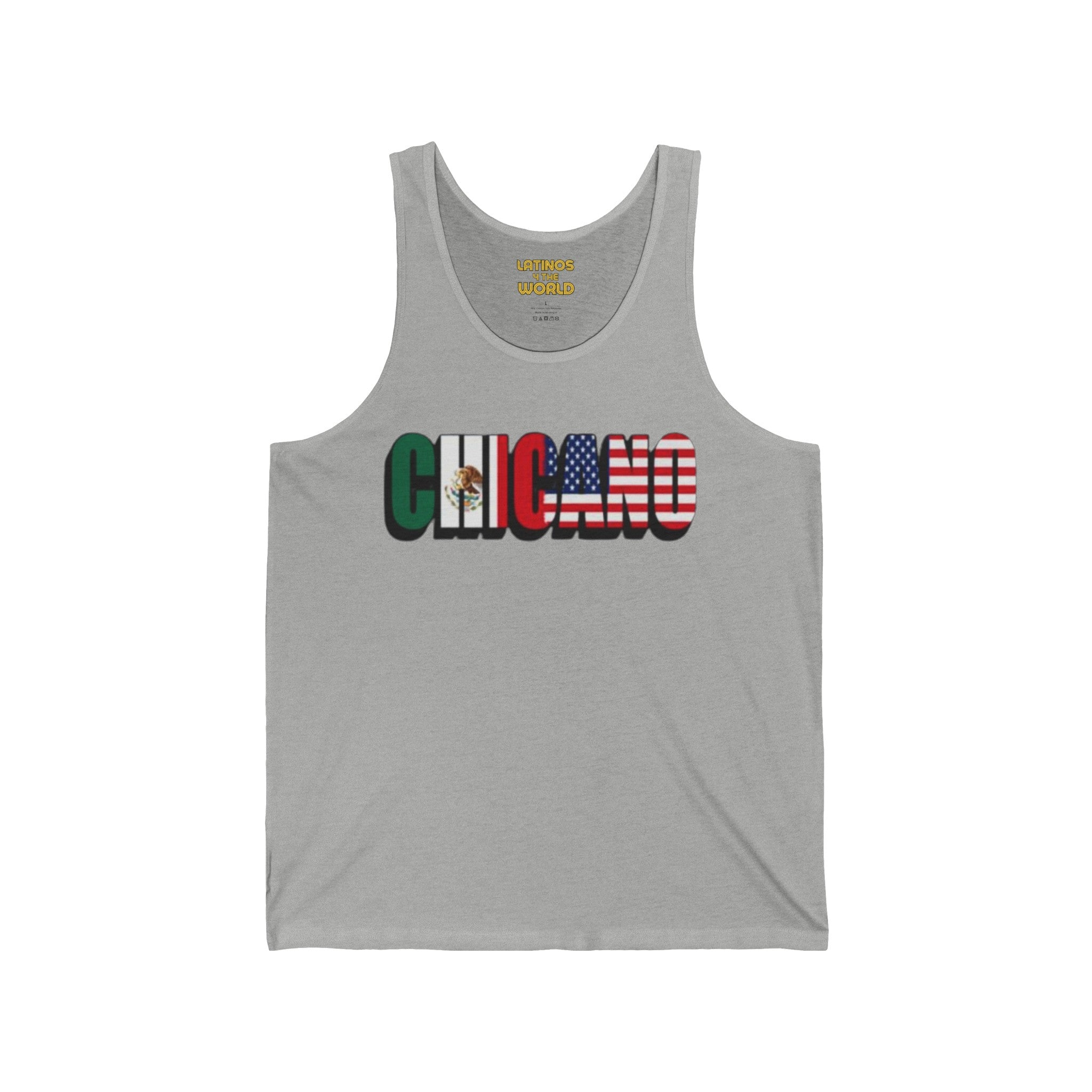 Camiseta sin mangas CHICANO México + EE. UU. | Algodón ligero | Camisetas latinas divertidas virales del 4 de julio | Unisex - 3 COLORES