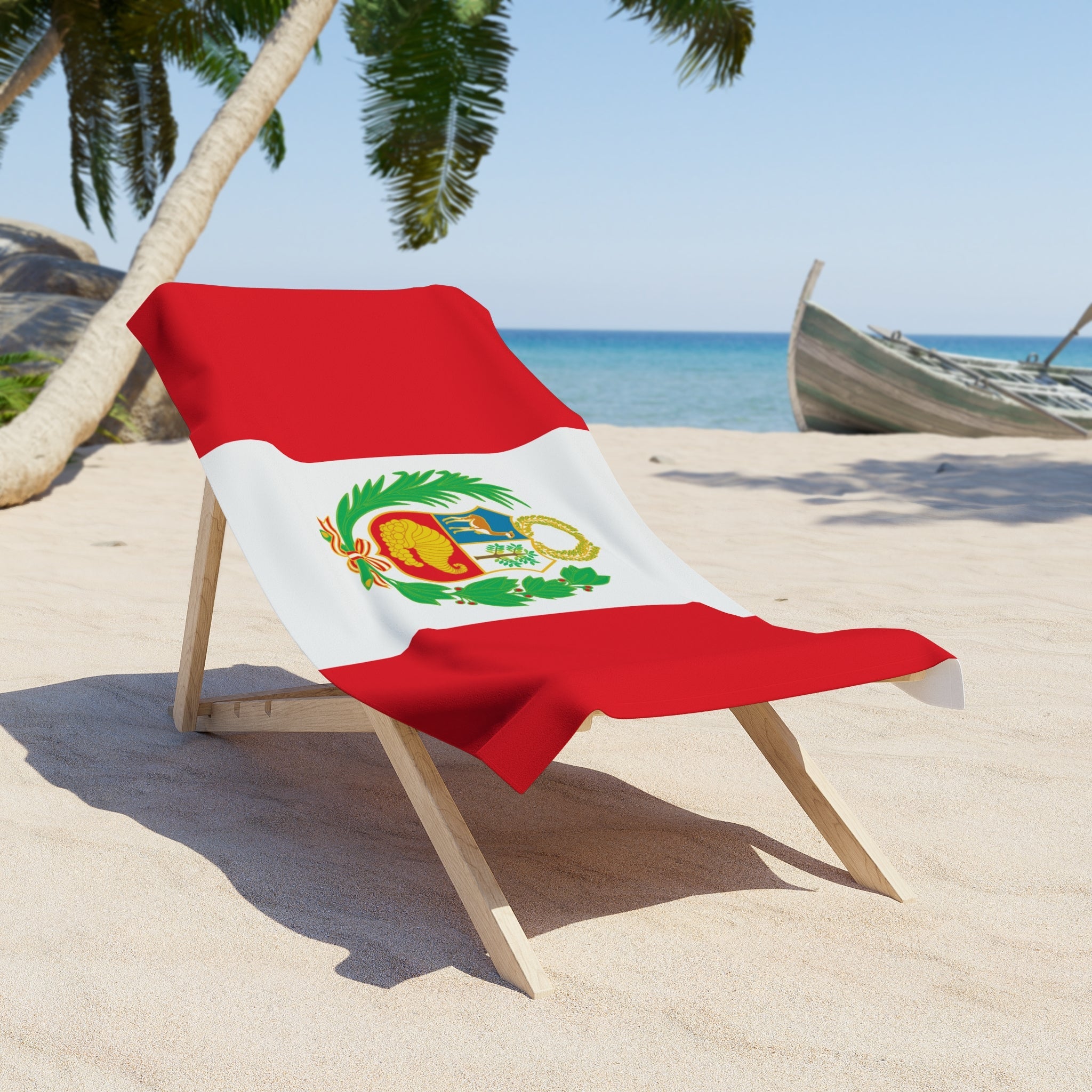PERU Flag Beach Towel | Quality & Long Lasting - 2 Sizes | Peruvian Pride | Gift for Peruvians