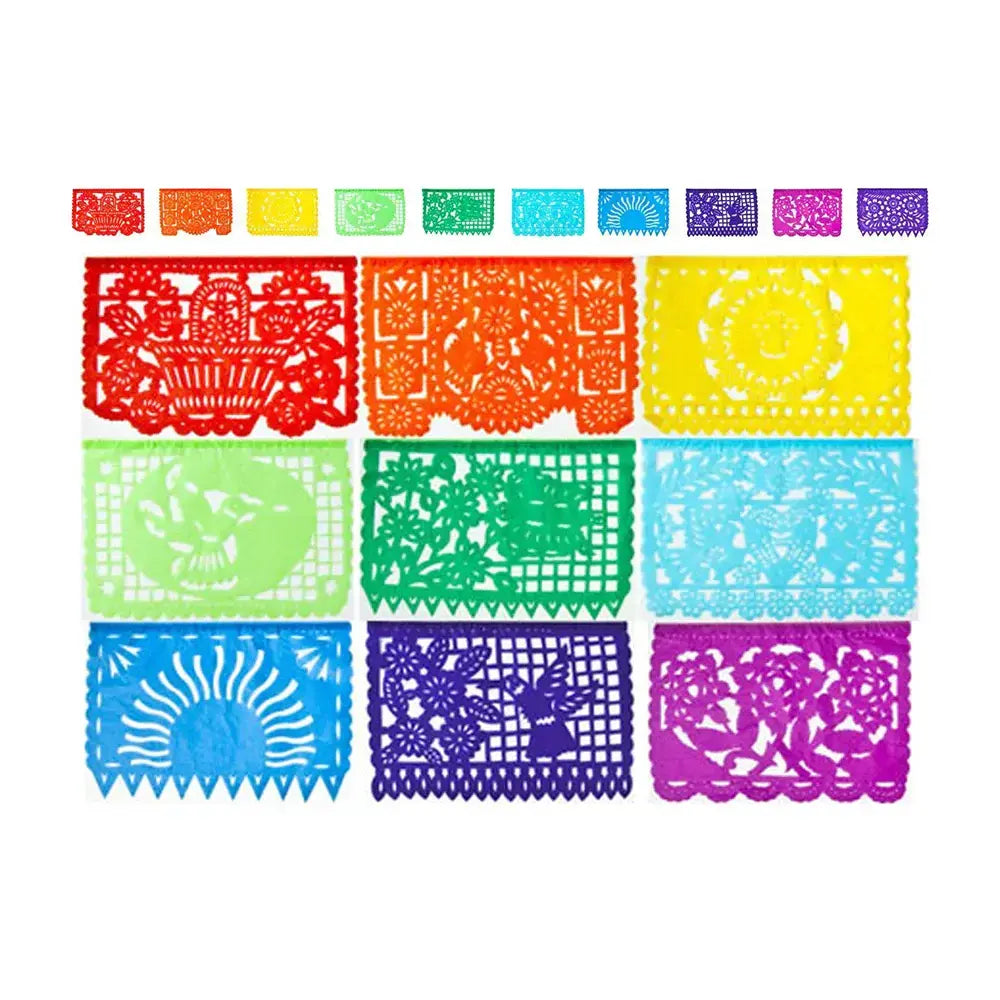 Guirnalda decorativa multicolor, 10 unidades, 45 cm