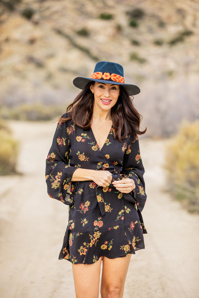 Gratitude Intention Hat Band - Black