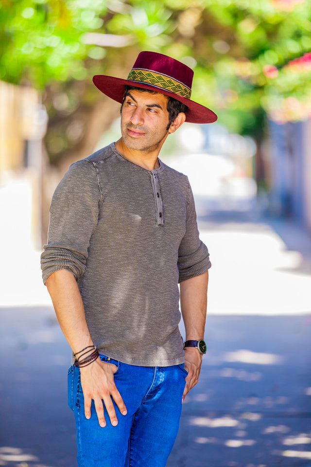 Maroon Bucket Hat