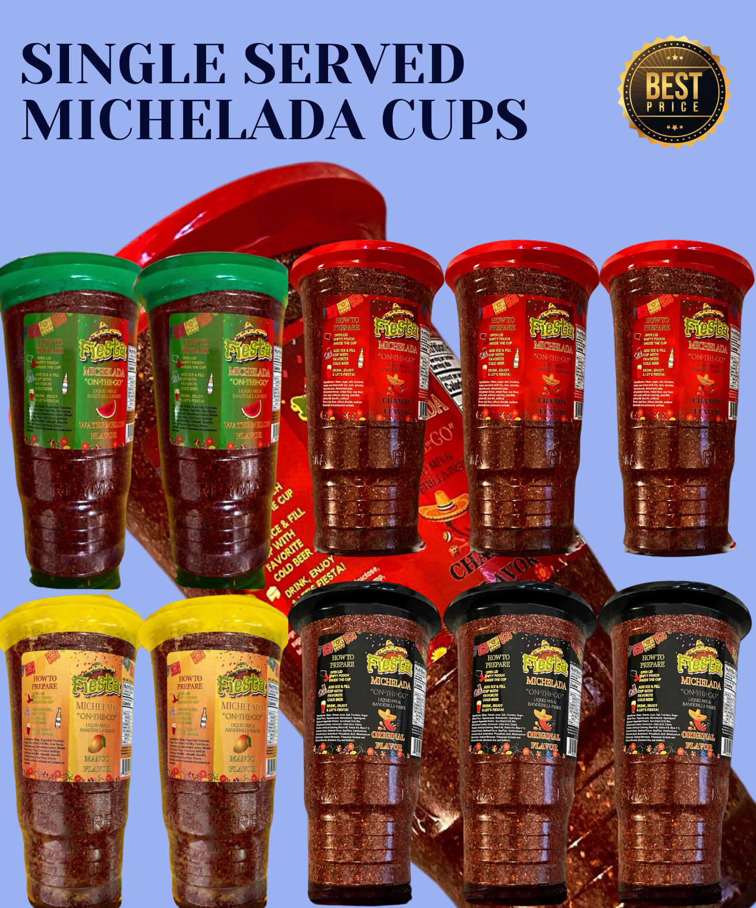 Fiesta Michelada Combo Pack: Cuarto the Flavors!