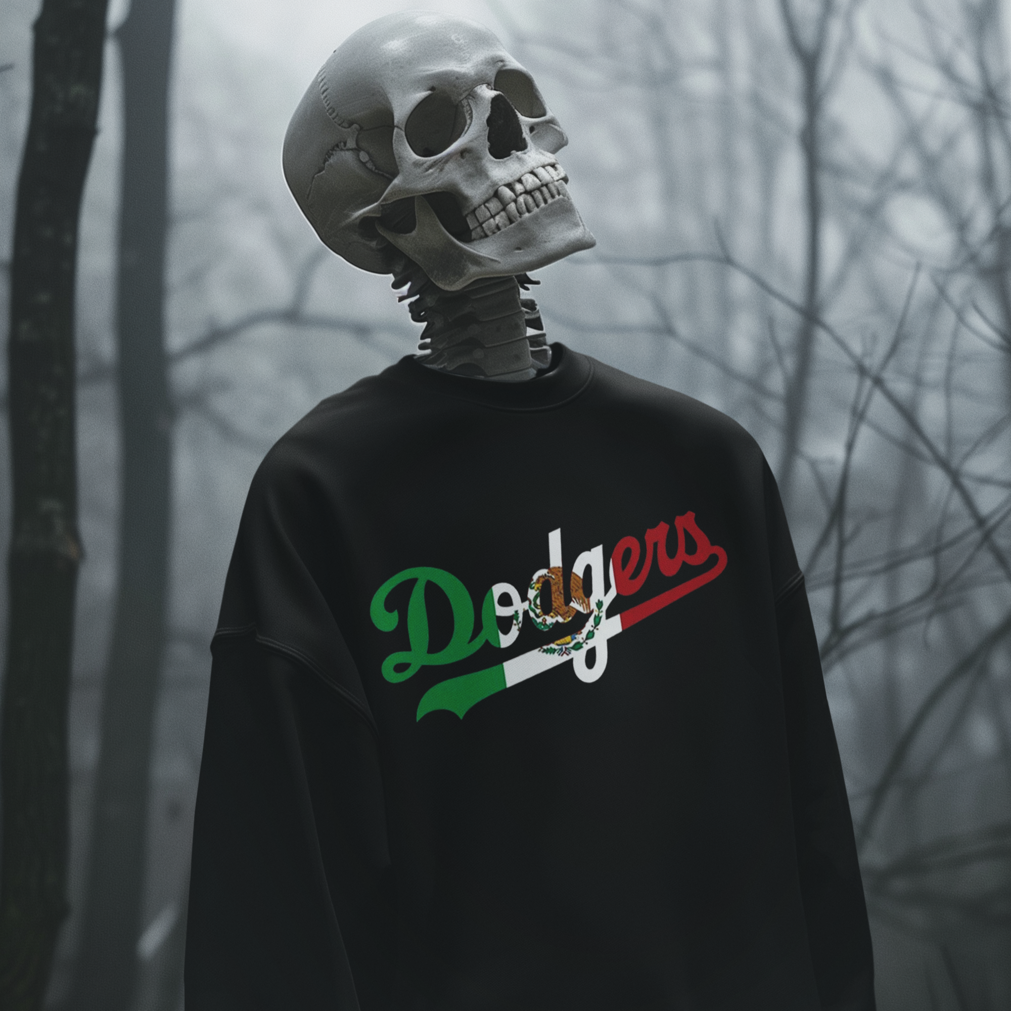 Sudadera Cuello Redondo Los Angeles Mexican Pride Dodgers | Serie Mundial 2025 Campeones LA Béisbol | Latino Divertido | 3 Colores