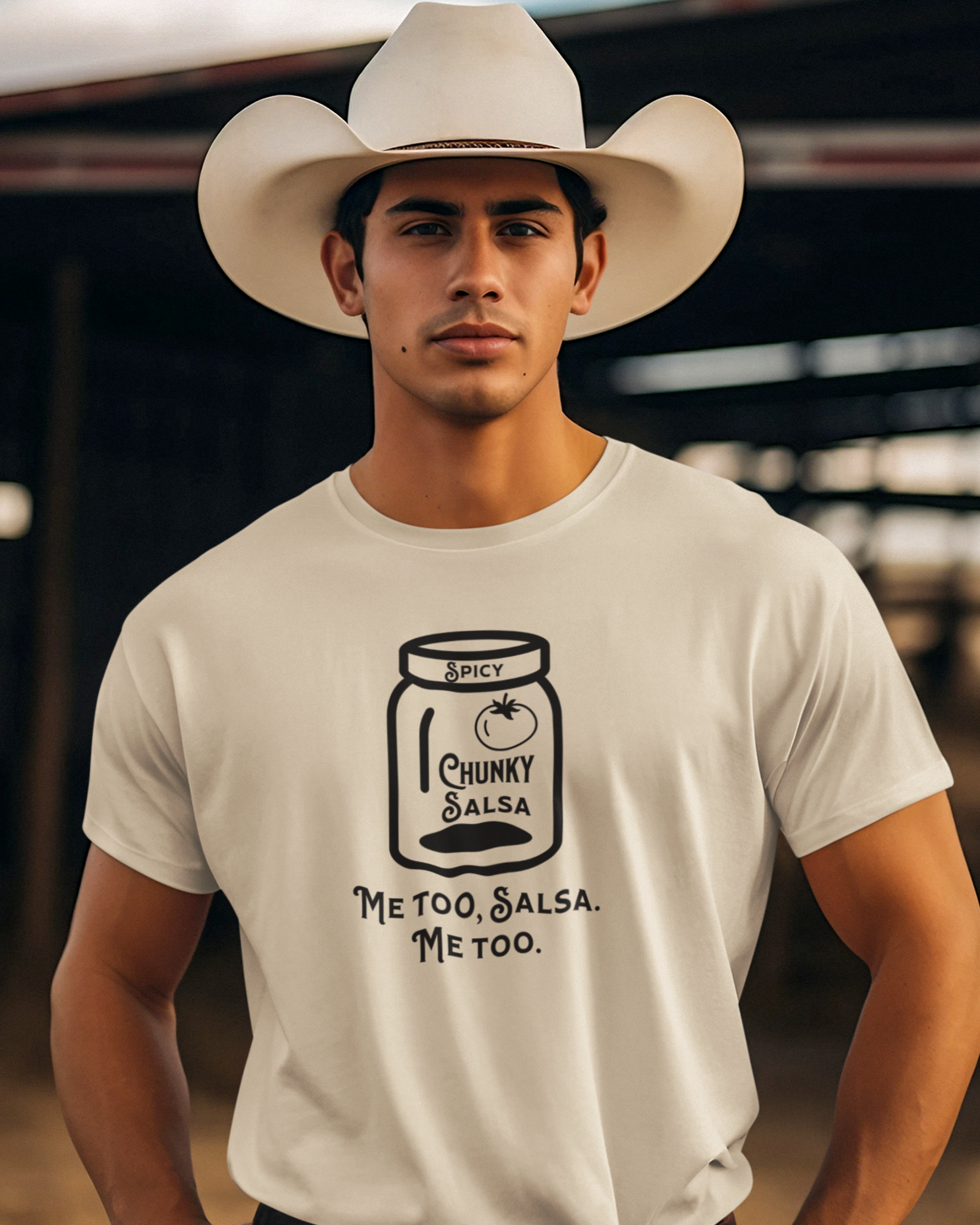 Salsa Picante con Trozos, Camiseta "Me Too" | Camisetas Virales Divertidas de Orgullo Latino | 3 Colores