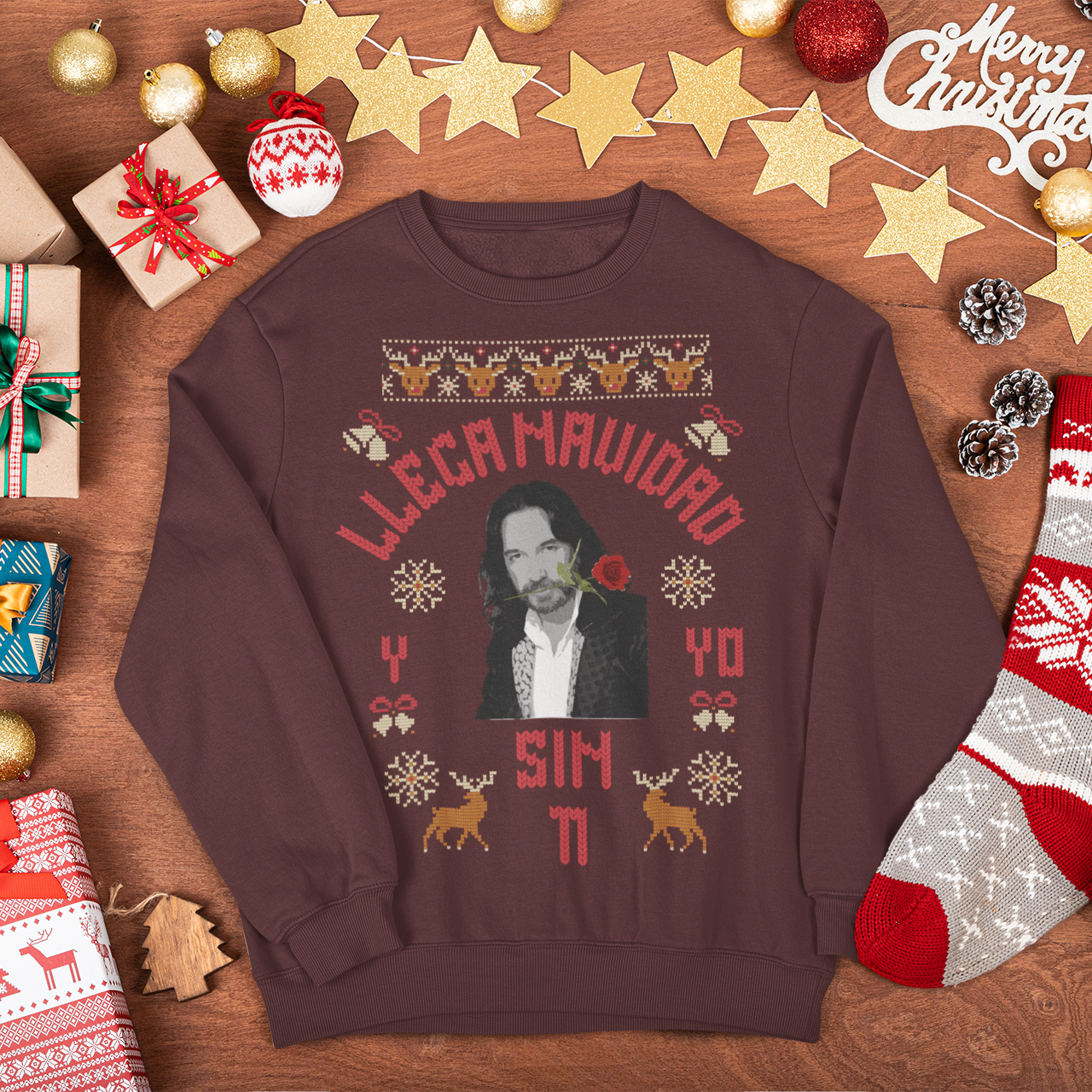 Llega Navidad Y Yo Sin Ti Marco Antonio Latino Navidad Ugly Christmas Sweater | 3 Colores