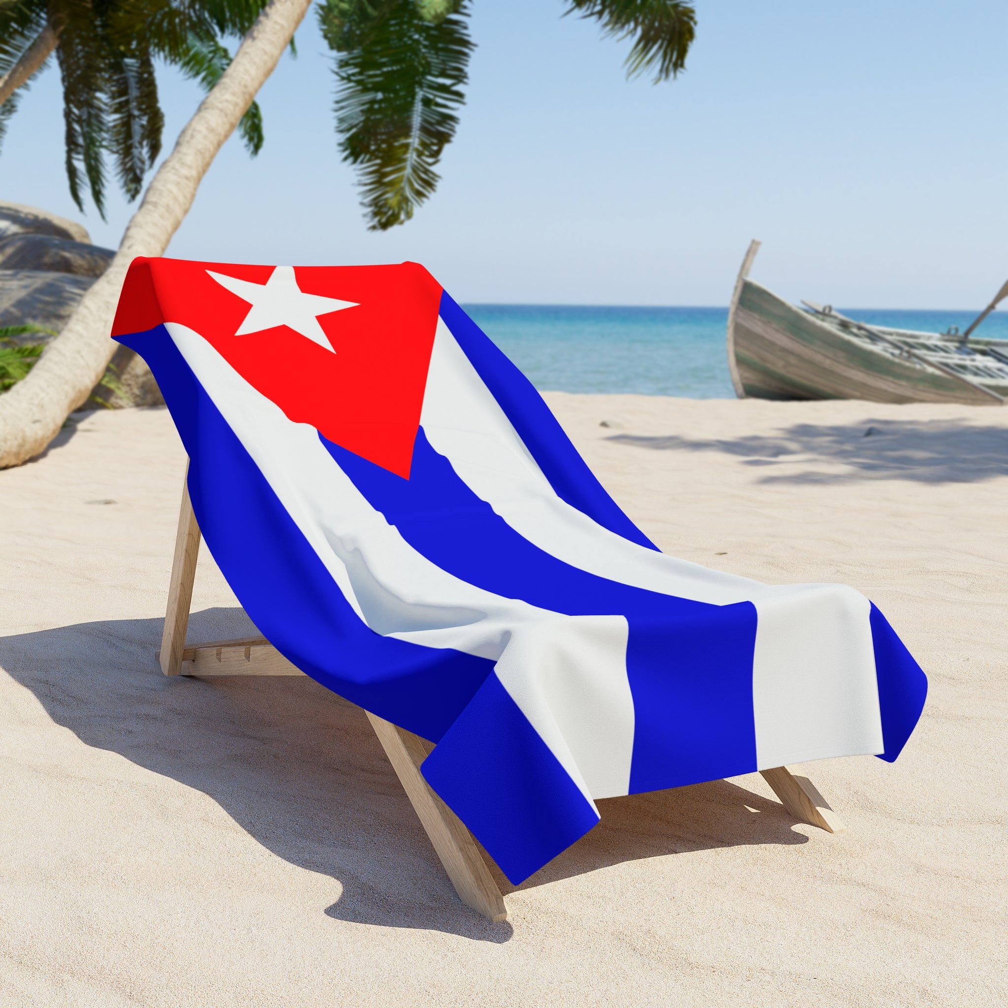 Cuba Flag Beach Towel | Quality & Long Lasting - 2 Sizes | Cuban Pride | Gift for Cubanos
