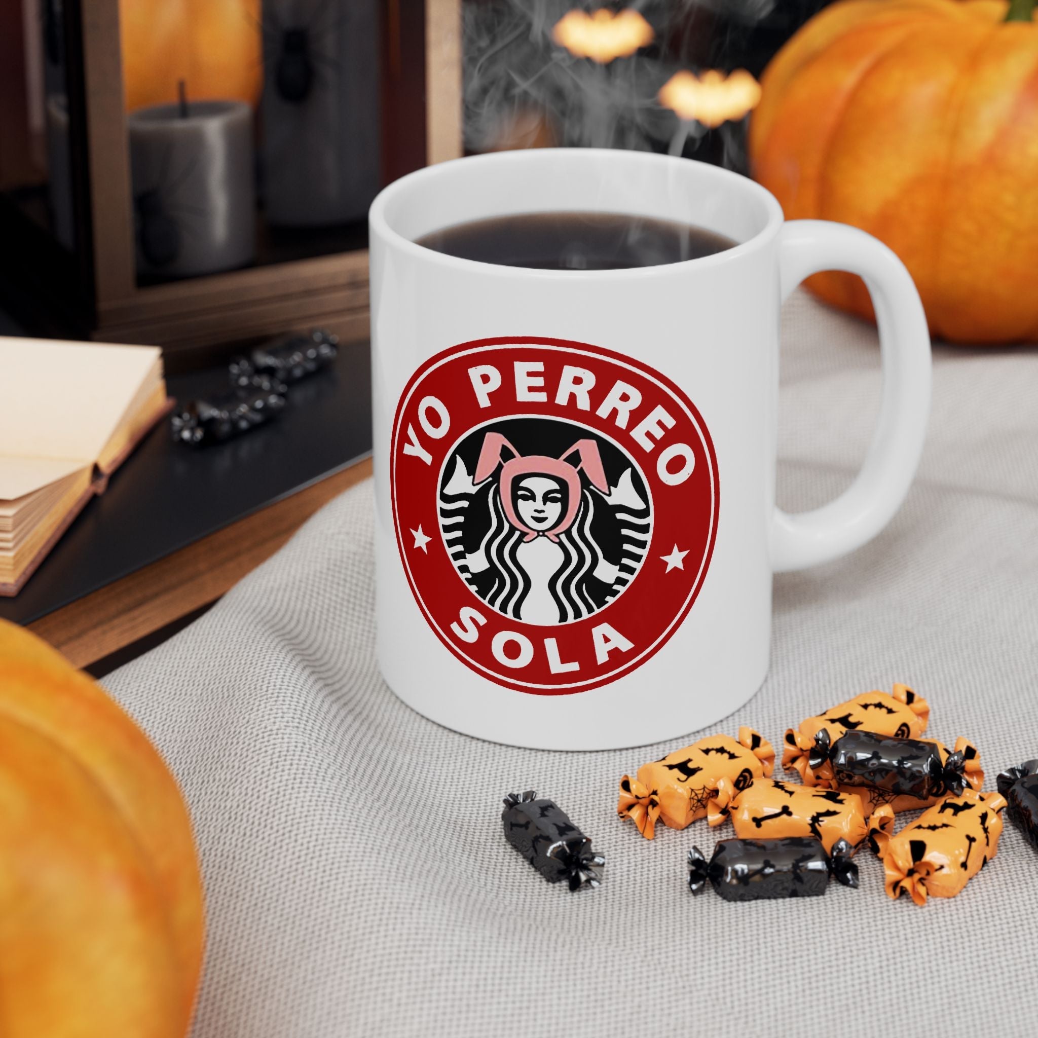 Taza de café Yo Perreo Sola | Letra de Bad Bunny, Productos latinos virales y divertidos | 11 o 15 onzas