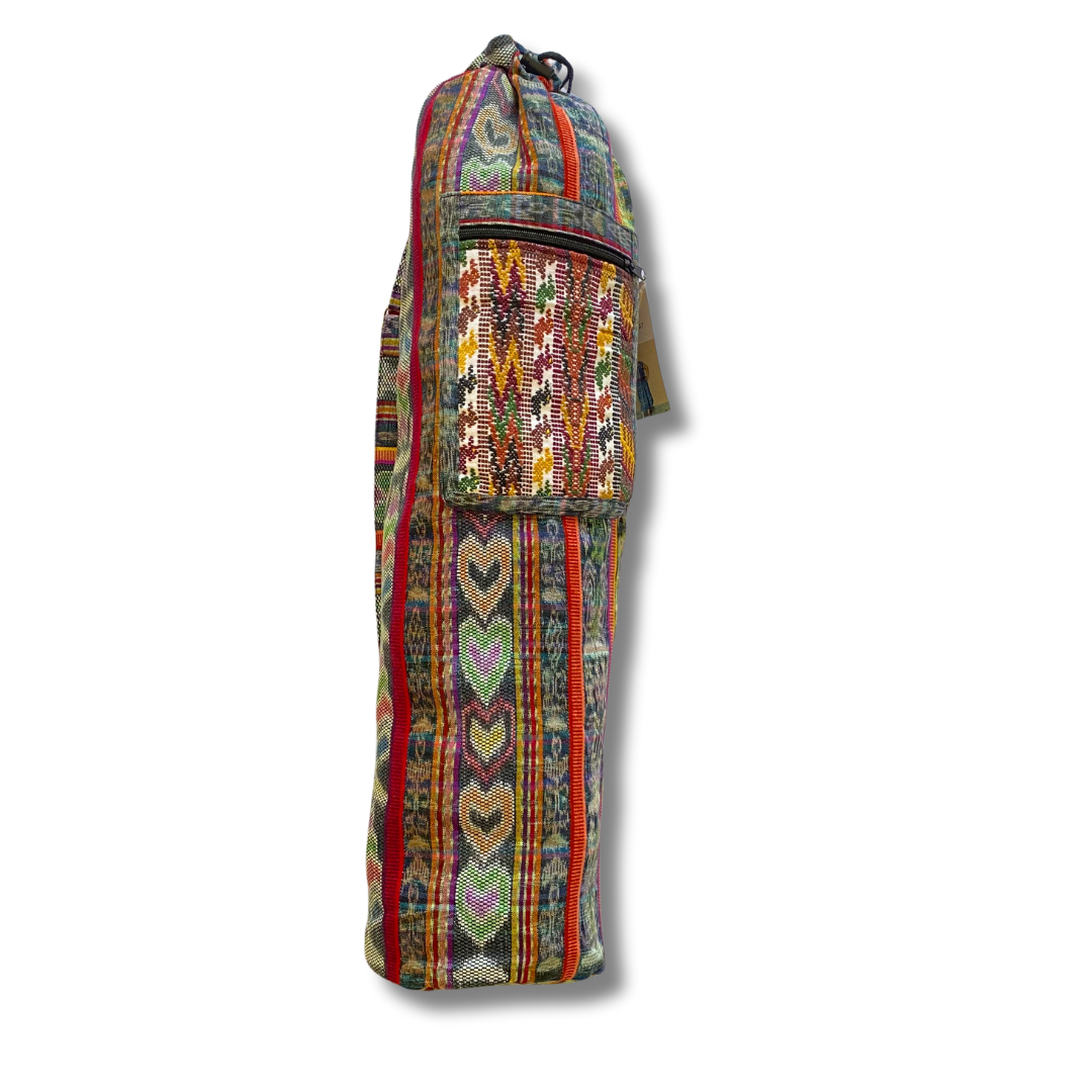 Bolso para yoga bordado con huipil (surtido) - Guatemala