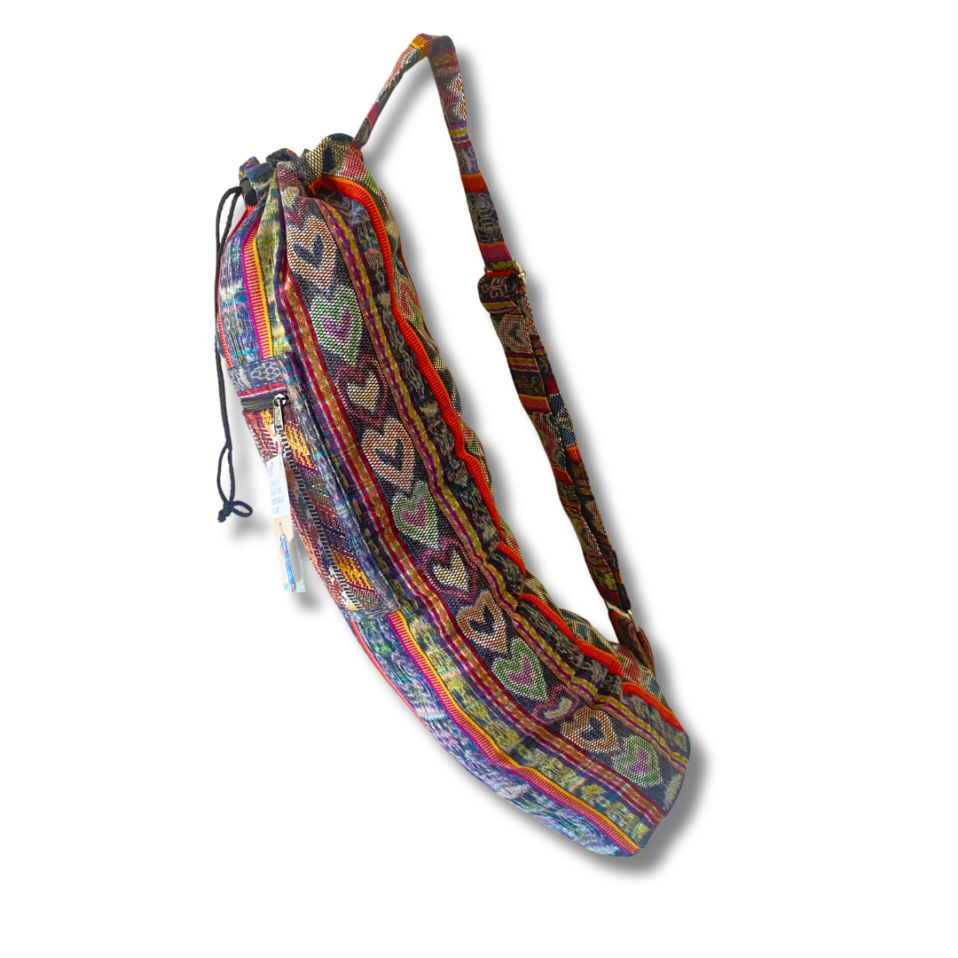 Bolso para yoga bordado con huipil (surtido) - Guatemala