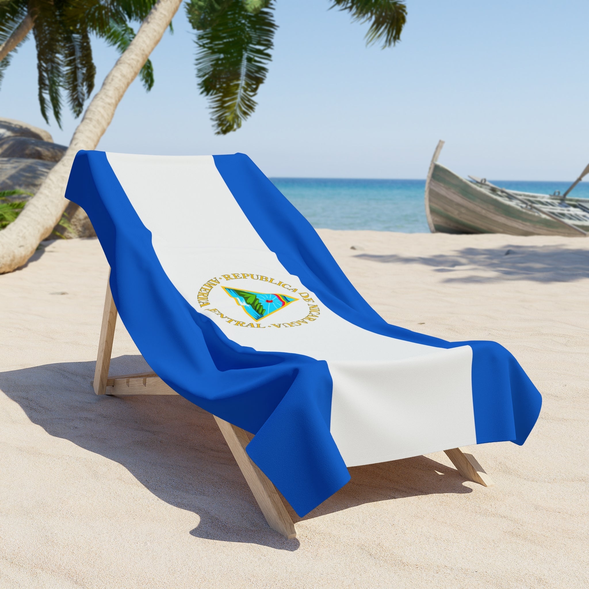 Nicaragua Flag Beach Towel | Quality & Long Lasting - 2 Sizes | Nicaraguan Pride | Gift for Nicaraguans