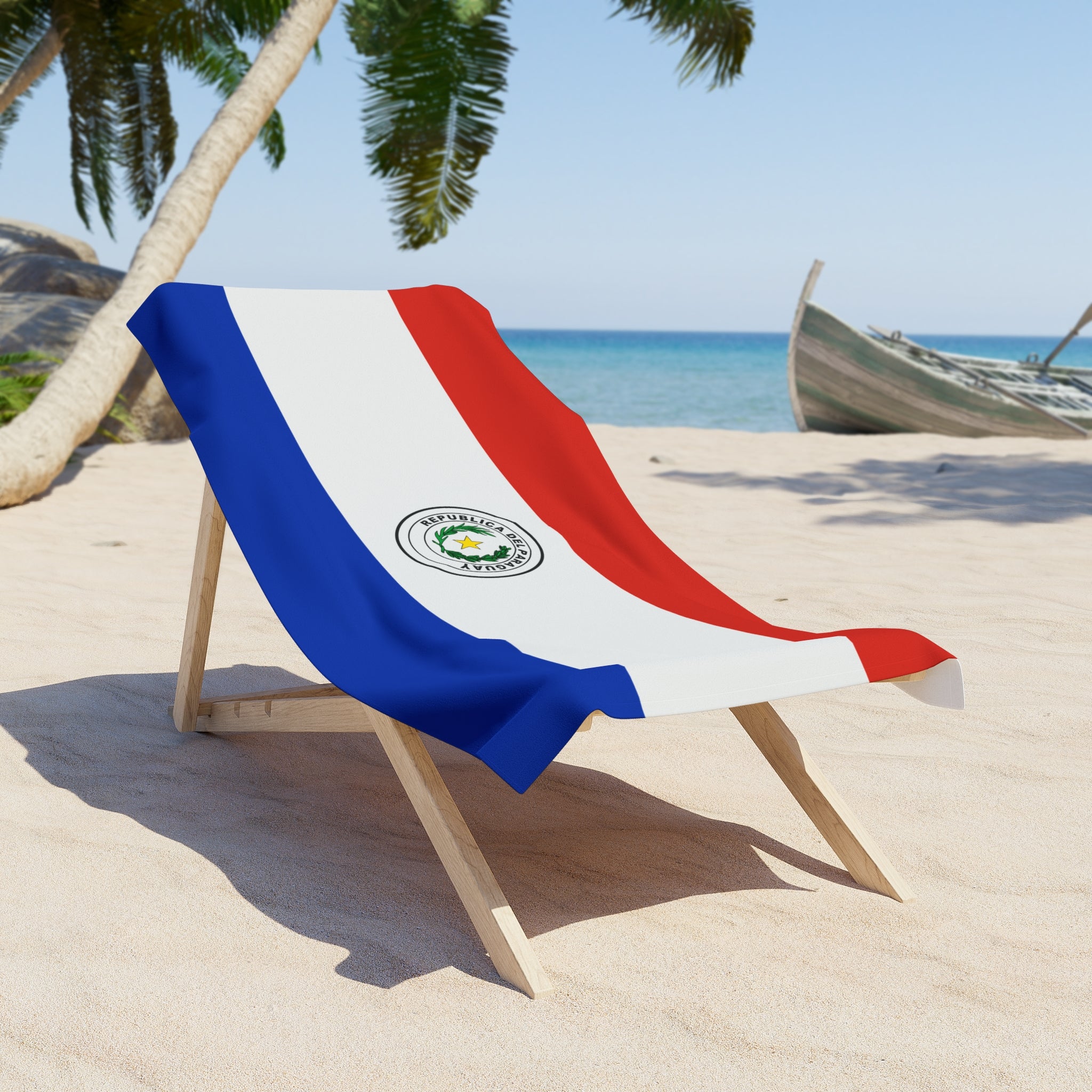 Paraguay Flag Beach Towel | Quality & Long Lasting - 2 Sizes | Paraguayan Pride | Gift for Guaranis
