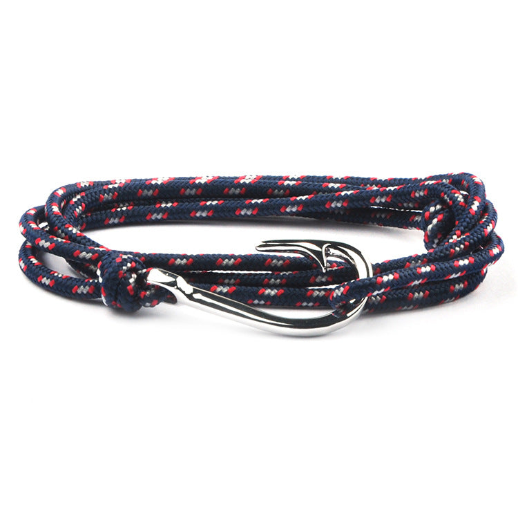 Fashion Hot Multilayer Rope Bracelet hope Anchor Sailor Anchor Bracelets For Men and Women Best Gift Hook Bracelet