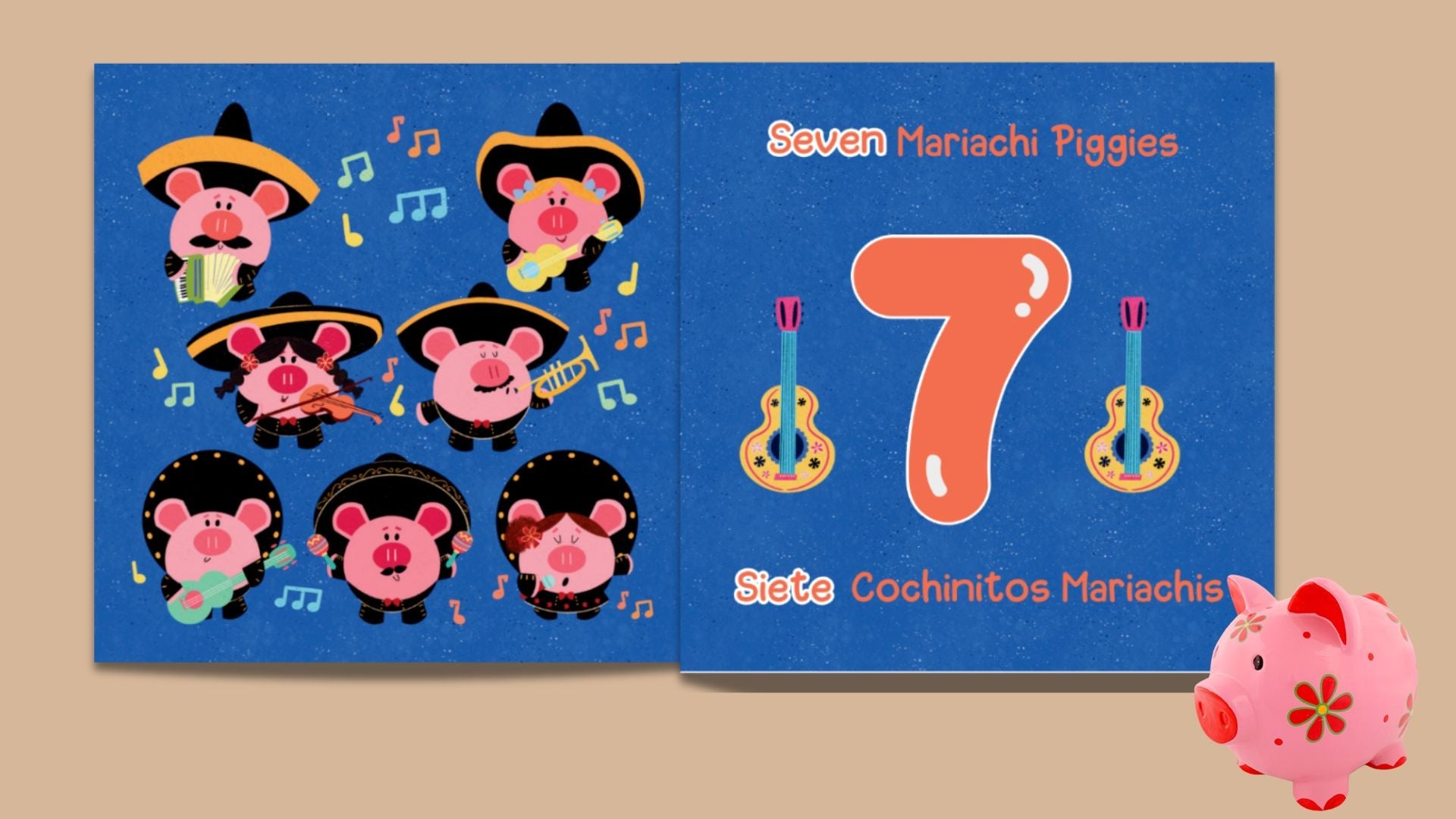 Counting Piggies/Cochinitos Contando:Un Primer Libro Bilingüe de Números