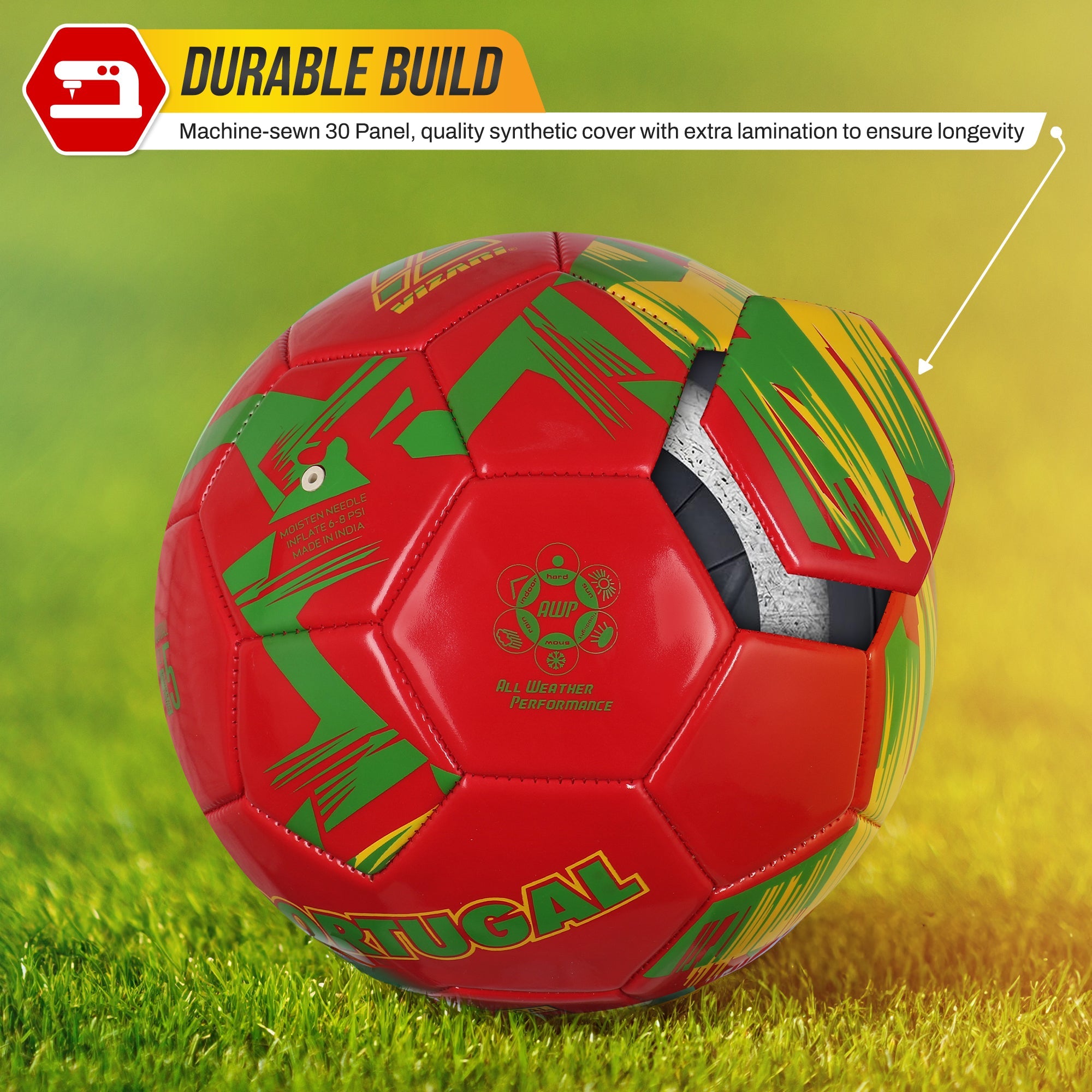 National Team Soccer Balls-Portugal Red