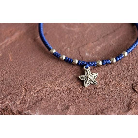 Hmong Silver .925 Charm Adjustable Bracelet - Thailand