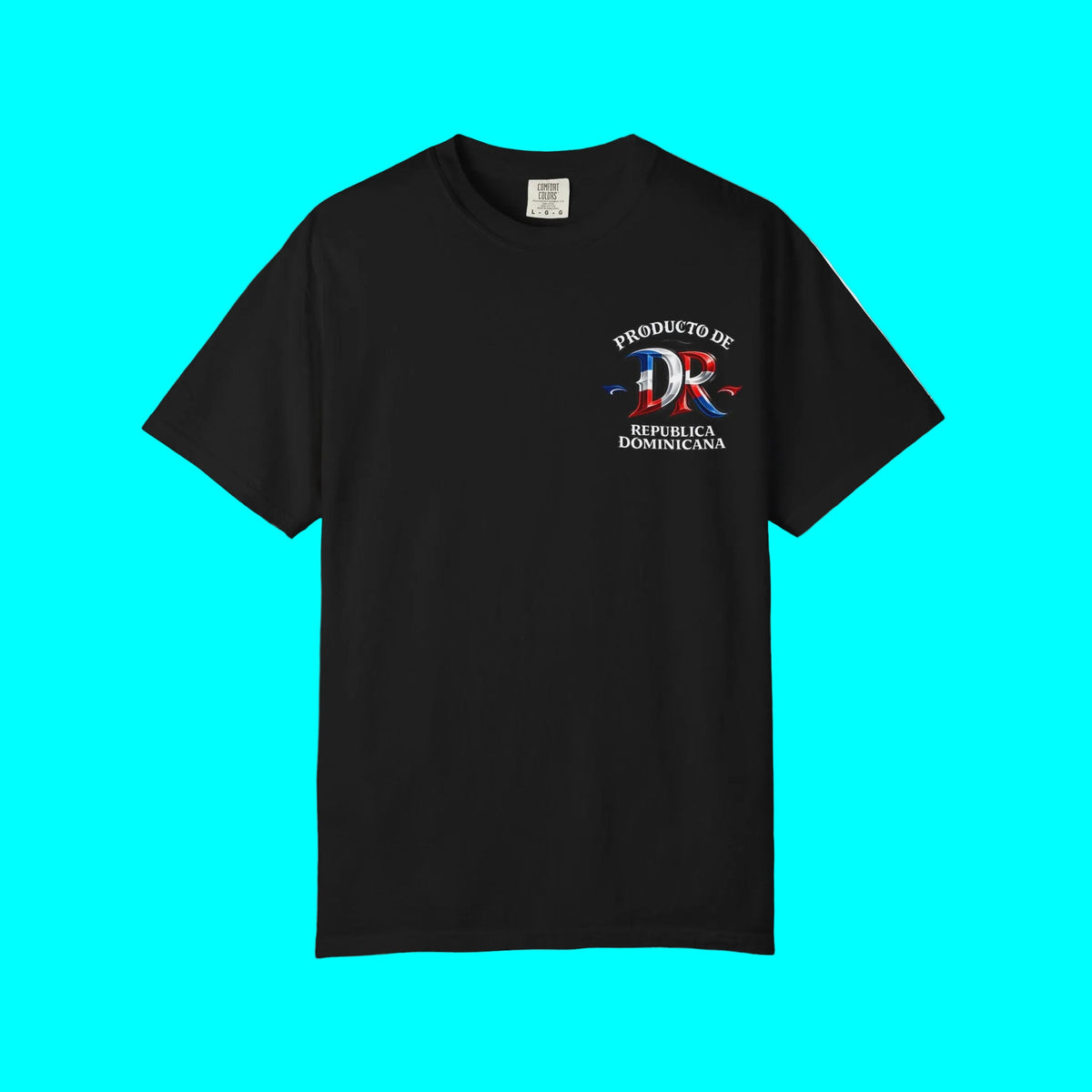 Producto De Republica Dominicana Heritage T-shirt | Old English Style, DR Dominican Culture | Heavyweight Cotton