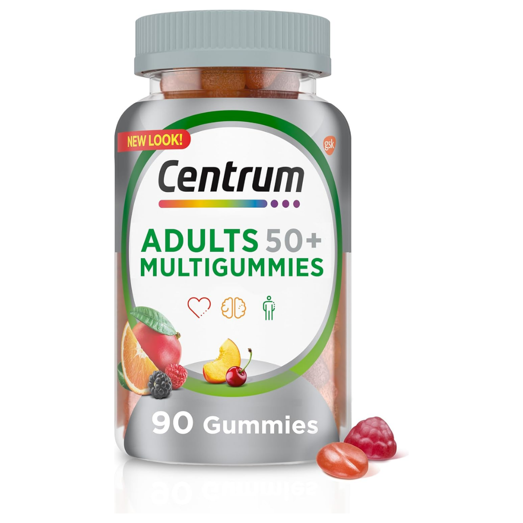 Centrum MultiGummies Multivitamínico para Adultos Mayores de 50 (90 cápsulas)