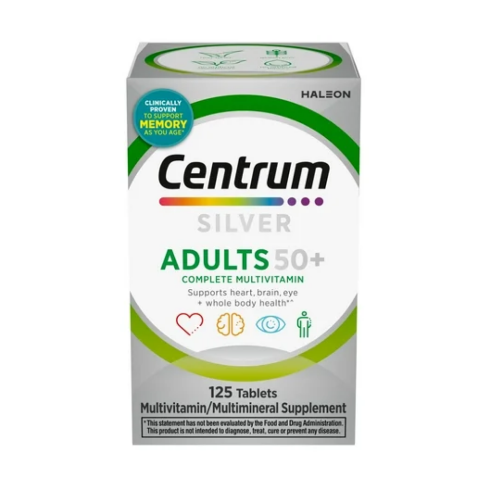 Centrum Silver Adultos 50+ Multivitamínico Completo (125 unidades)