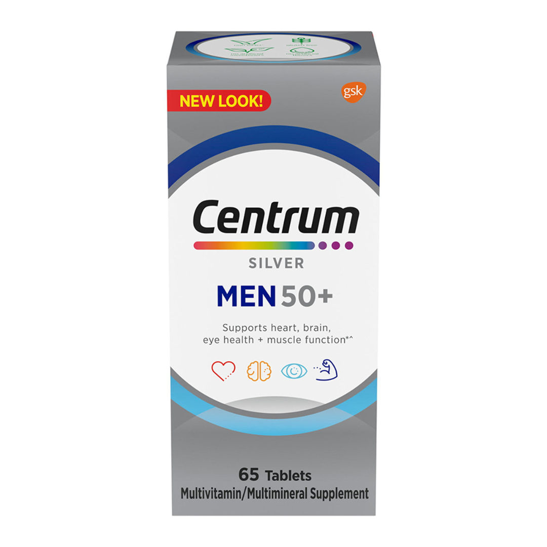 Centrum Silver Hombres 50+ Multivitamínico (65 Comprimidos)