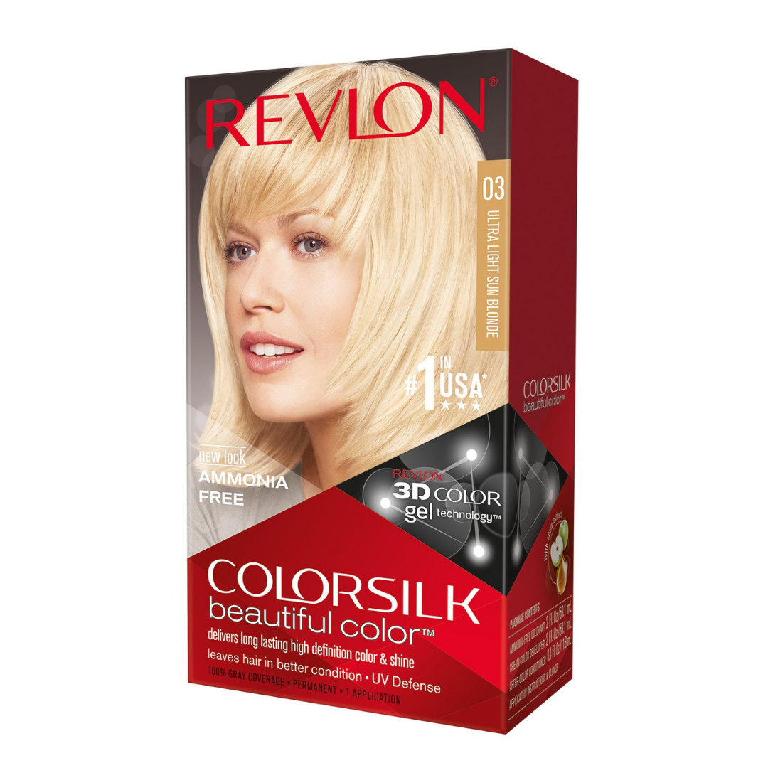 Tinte permanente para el cabello Revlon Colorsilk Beautiful Color n.º 03 Rubio solar ultraligero