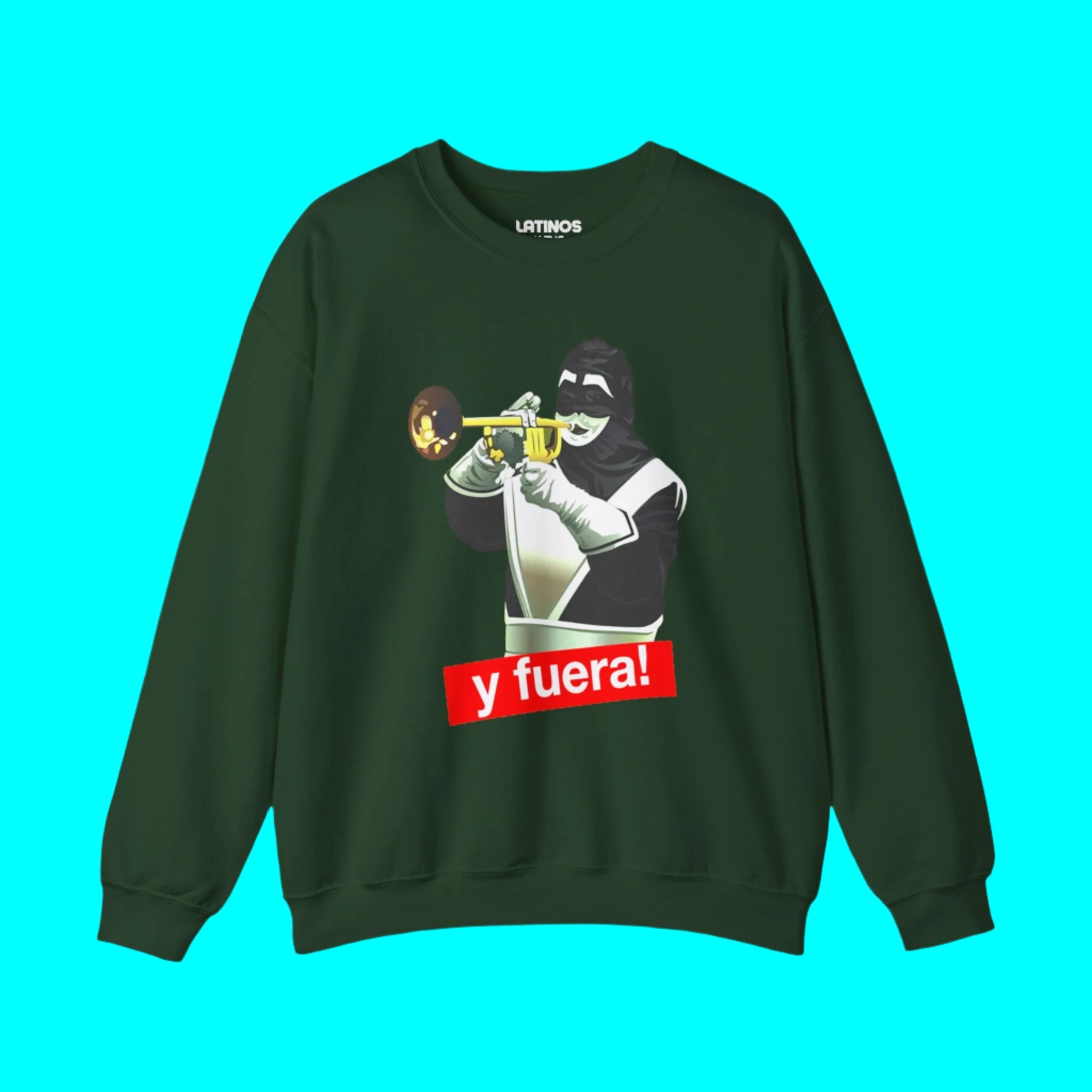 El Chacal De La Trompeta "¡Y FUERA!" Sudadera de cuello redondo de Sábado Gigante | Don Francisco | 5 colores