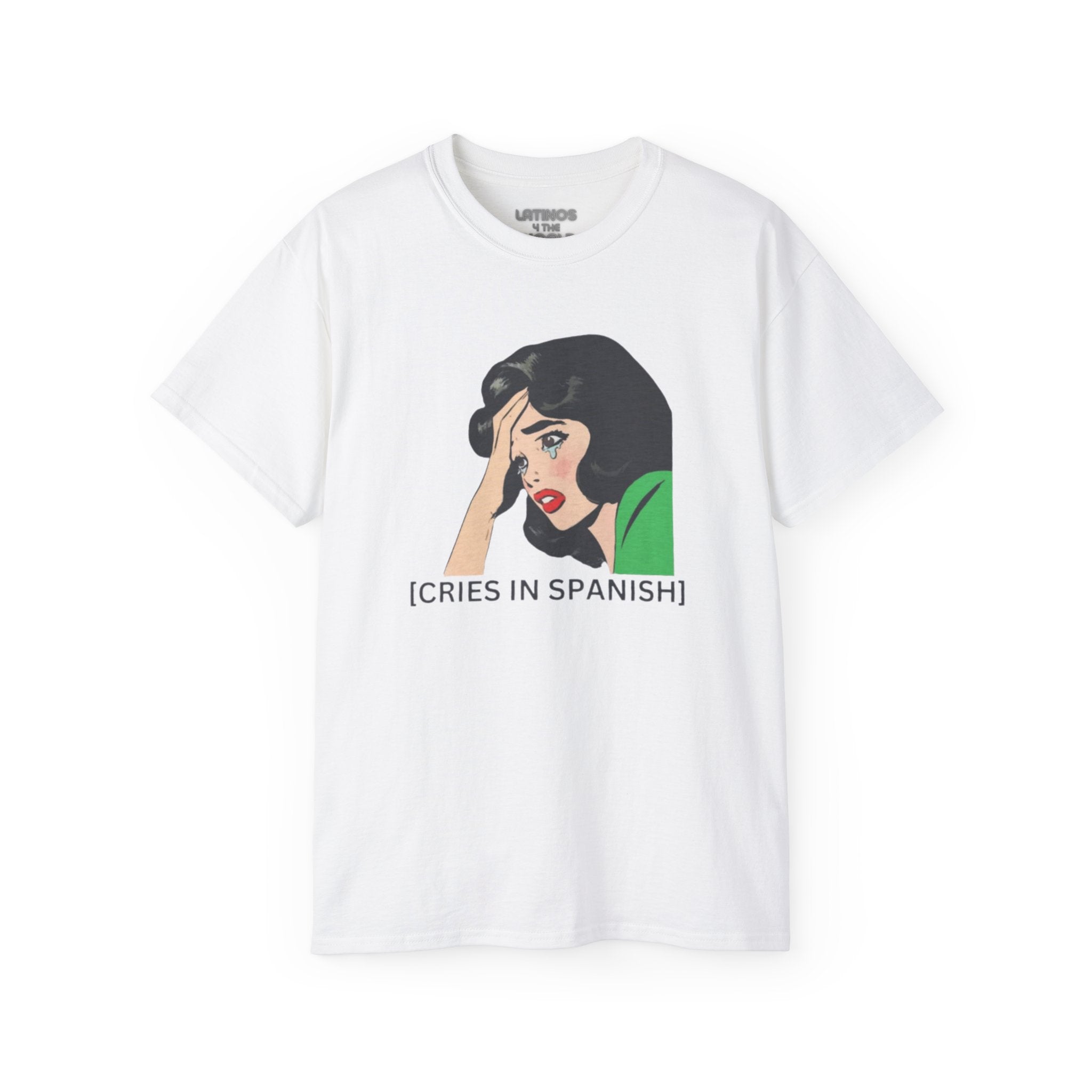 Camiseta de algodón grueso "Llora Telenovela en español" | 5 colores