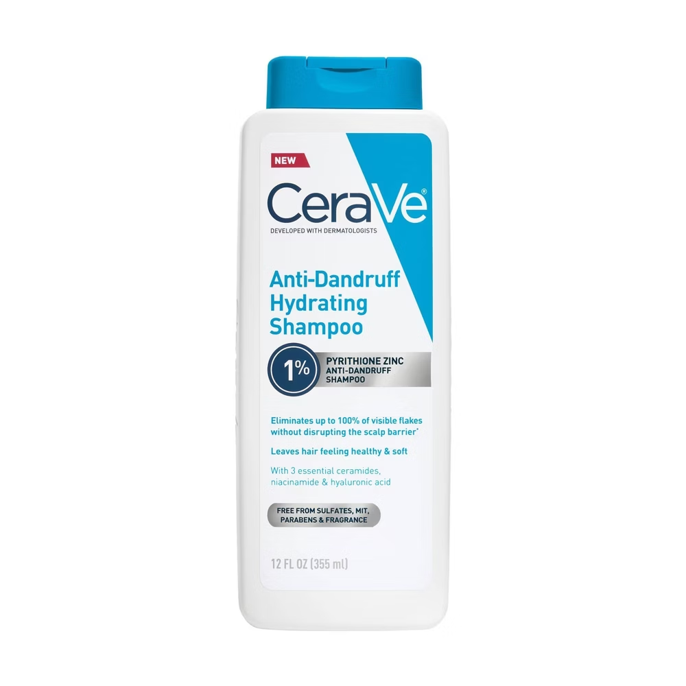 Champú CeraVe para el cuidado del cuero cabelludo anticaspa (12 oz)