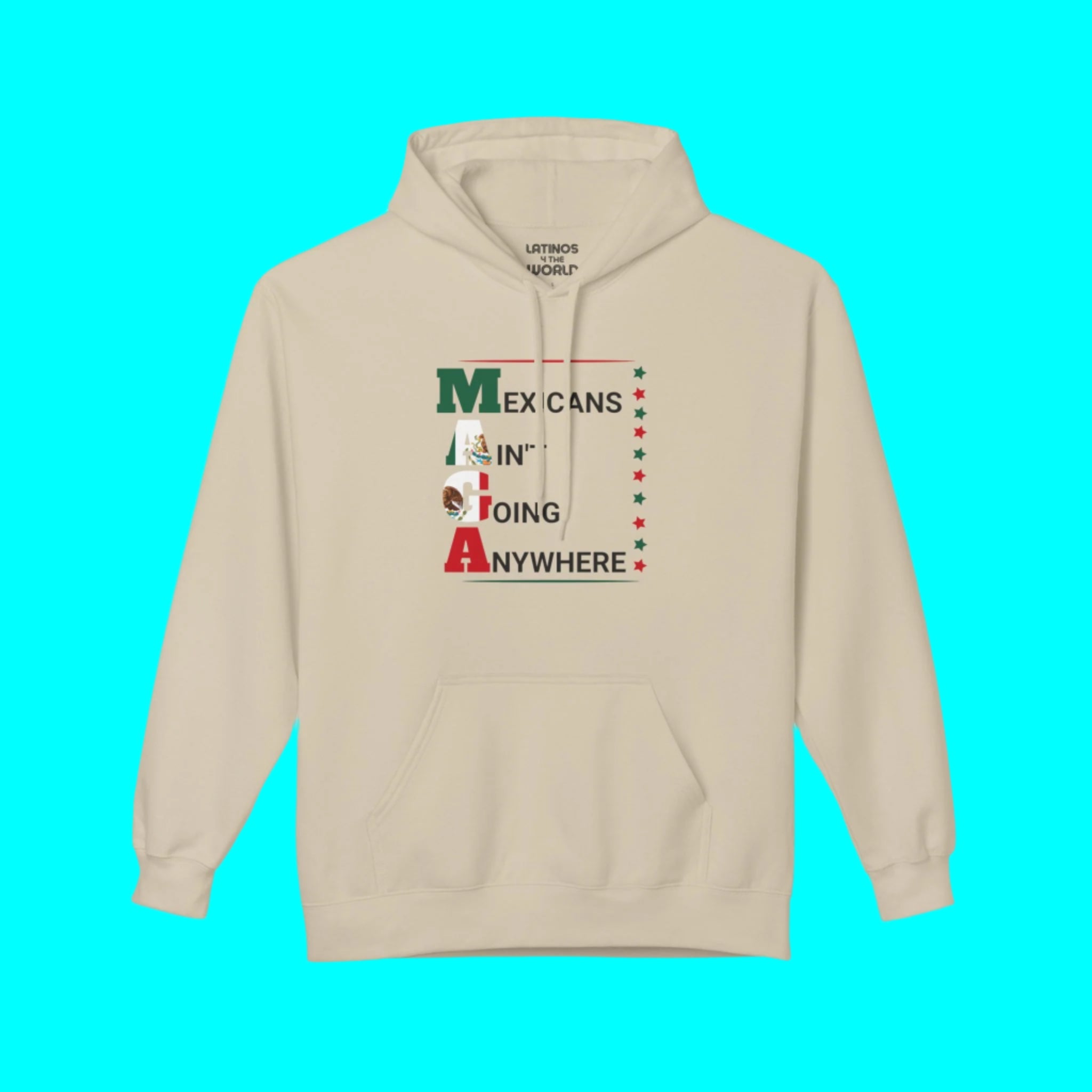 Sudadera cómoda y cálida "Los mexicanos no nos vamos a ningún lado" V2 | Orgullo latino divertido | 3 colores