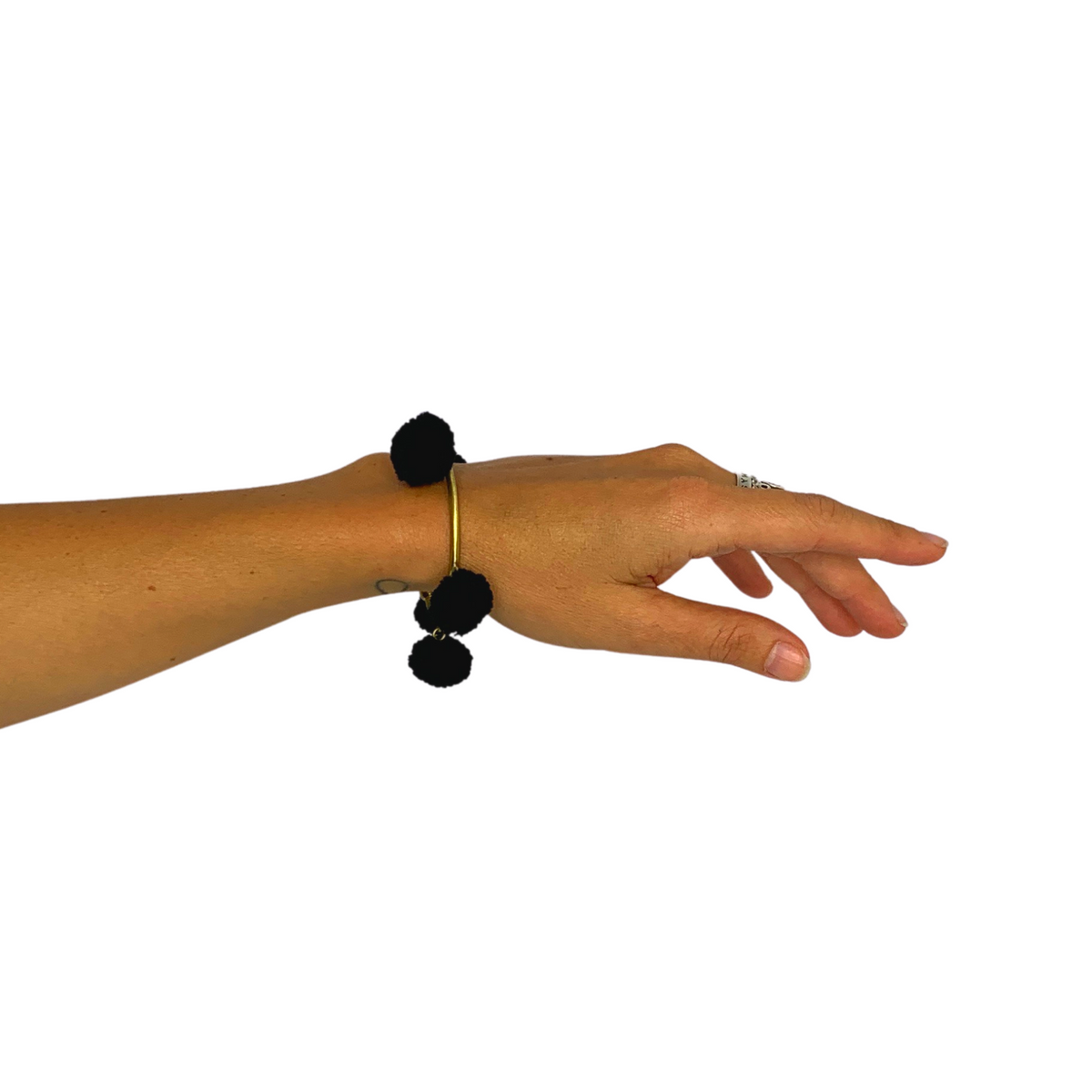 PomPom Brass Cuff Bracelet - Thailand