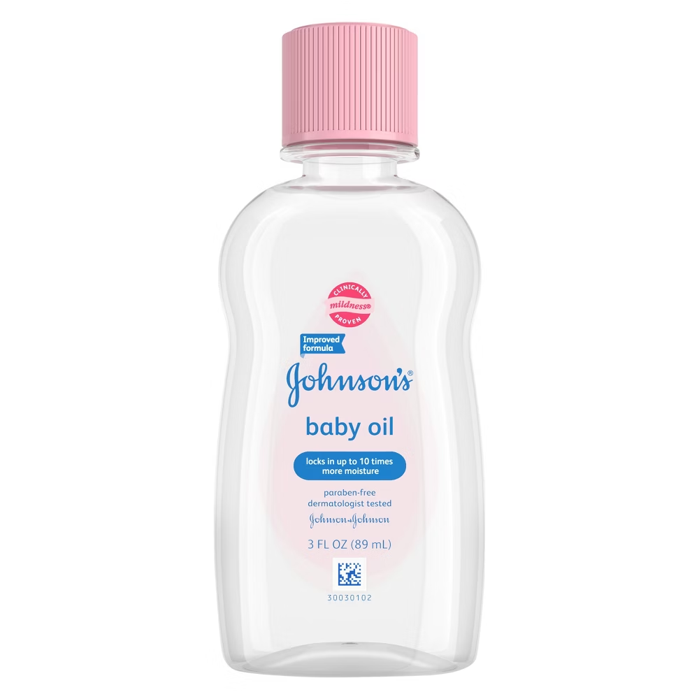 Aceite mineral líquido hidratante para el cuerpo de Johnson's Baby (3 oz)