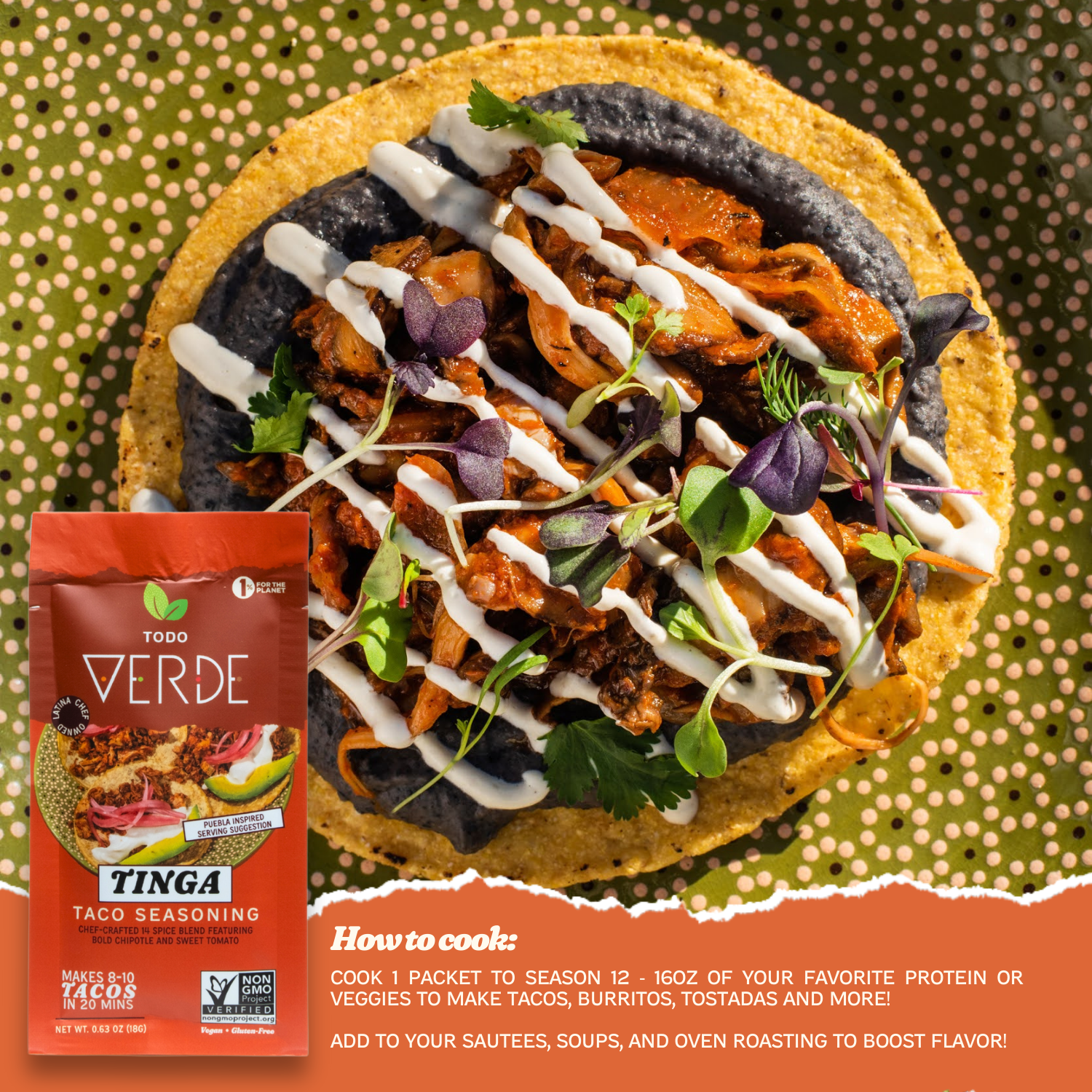 Sazonador para Tacos de Tinga