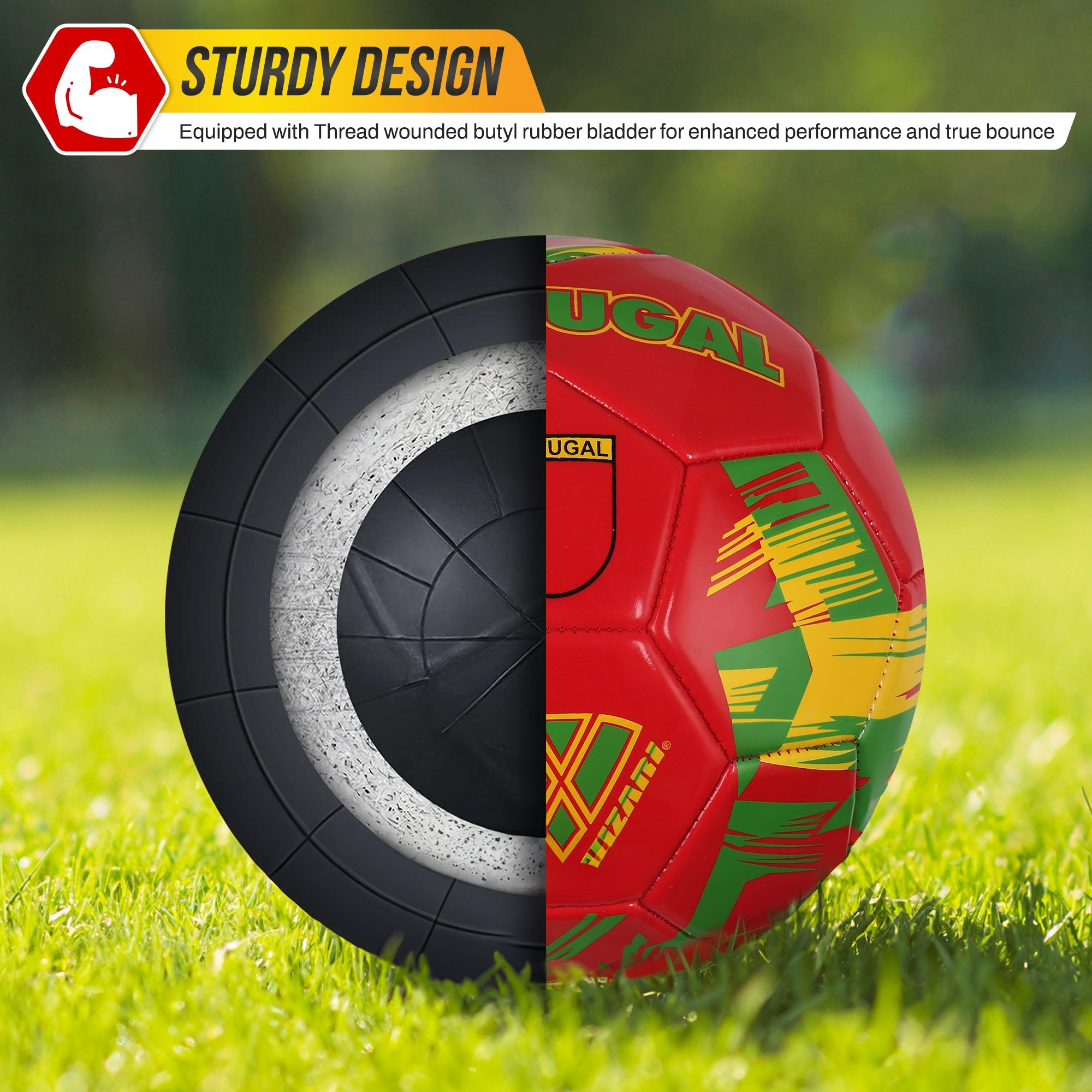 National Team Soccer Balls-Portugal Red