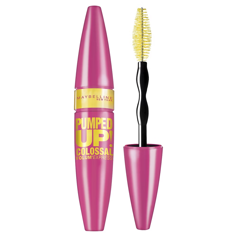 Máscara de Pestañas Lavable Maybelline Volum' Express Pumped Up! Colossal (Glam Black, 9.8 ml)