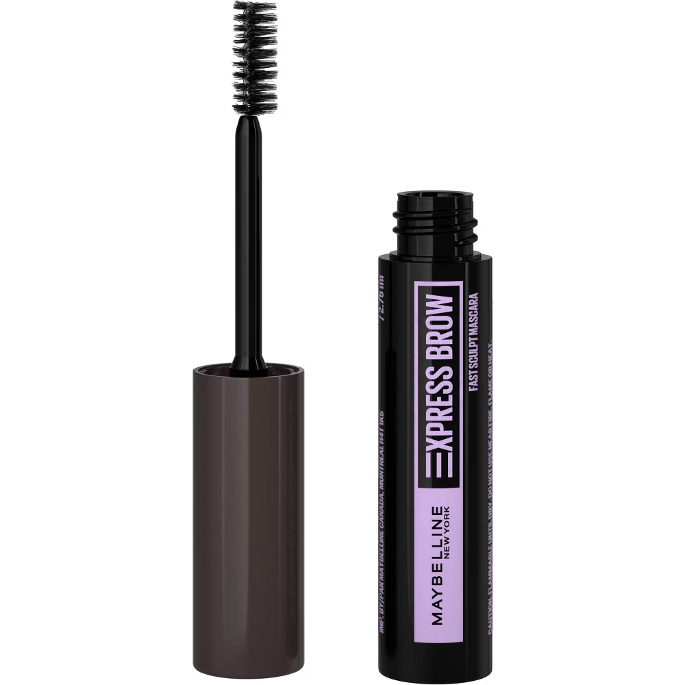 Maybelline Express Brow Fast Sculpt Máscara de gel para cejas (negro marrón, 2,6 ml)