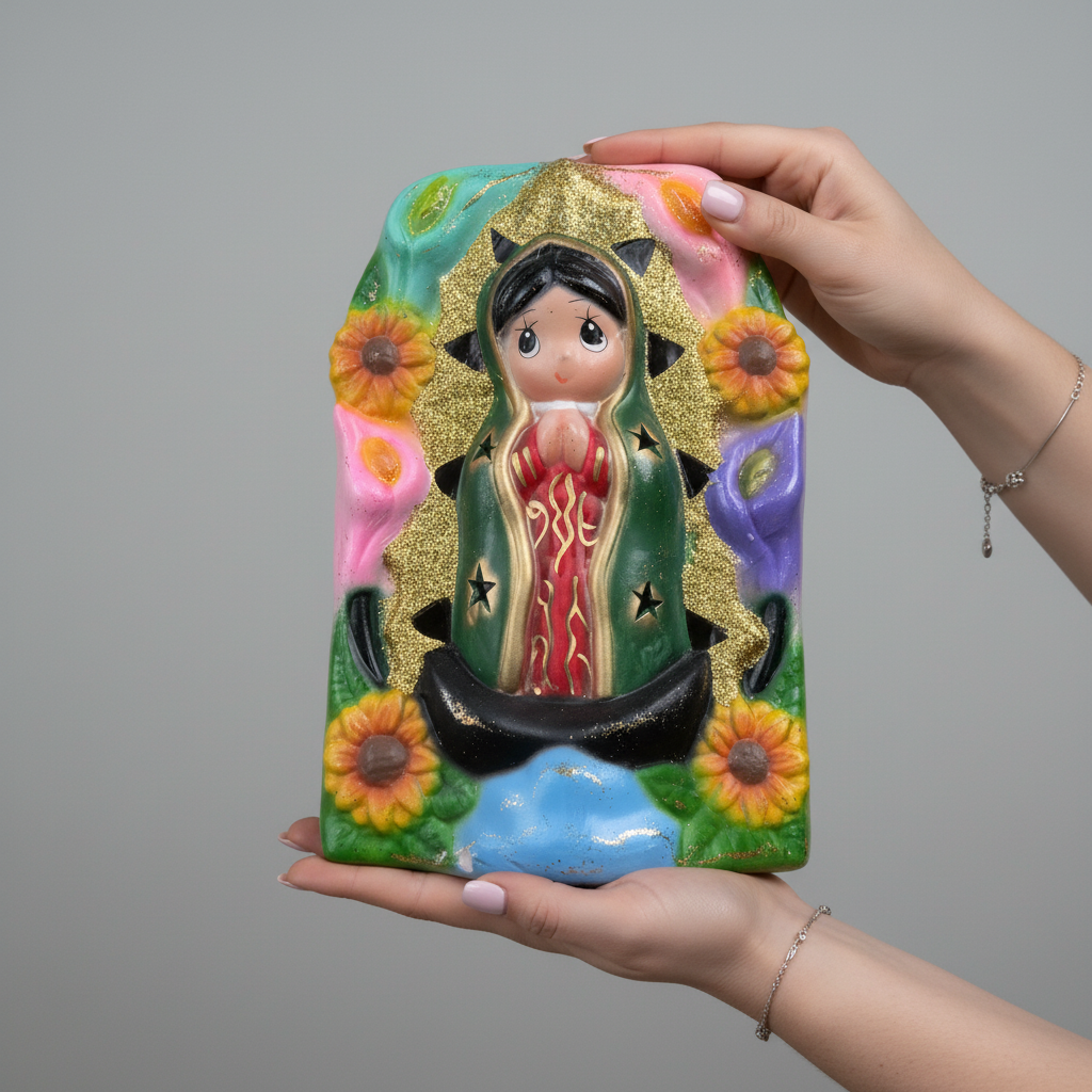 Lámpara de noche grande de la Virgencita