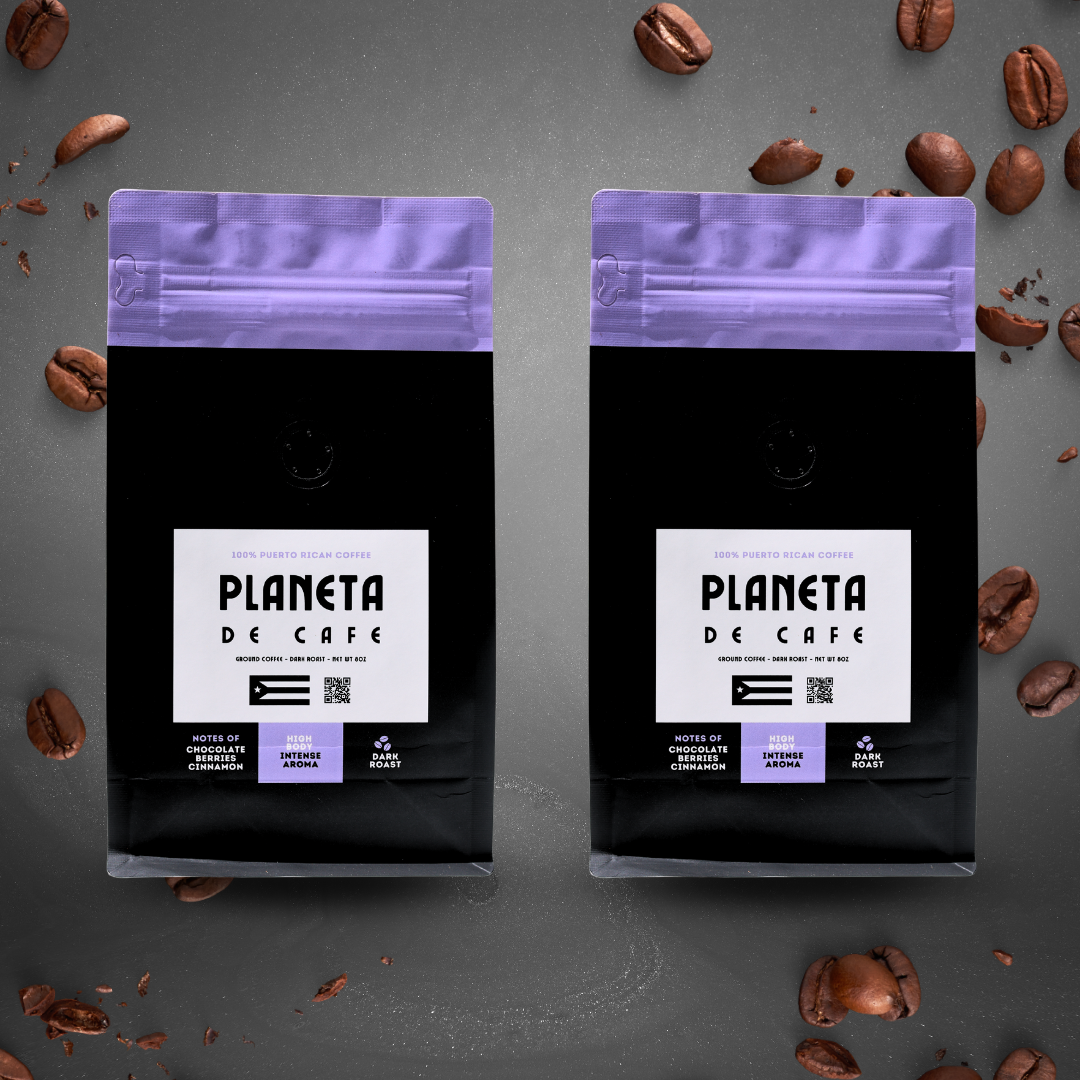 Puerto Rican Dark Roast Coffee Double Pack - Whole Bean
