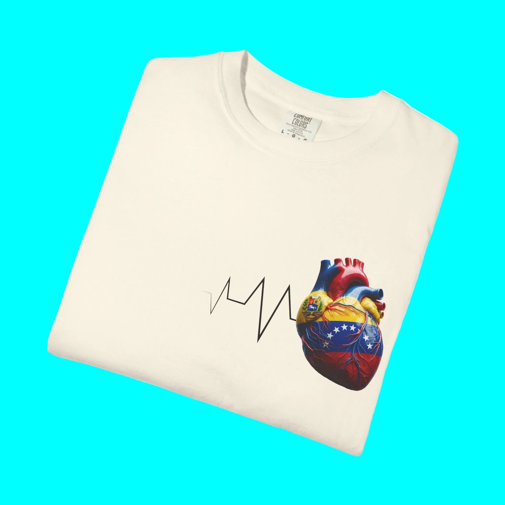 VENEZUELA Always In My Heart T-shirt | Venezuelan Heartbeat Corazon | Latino Pride Funny Viral Tees