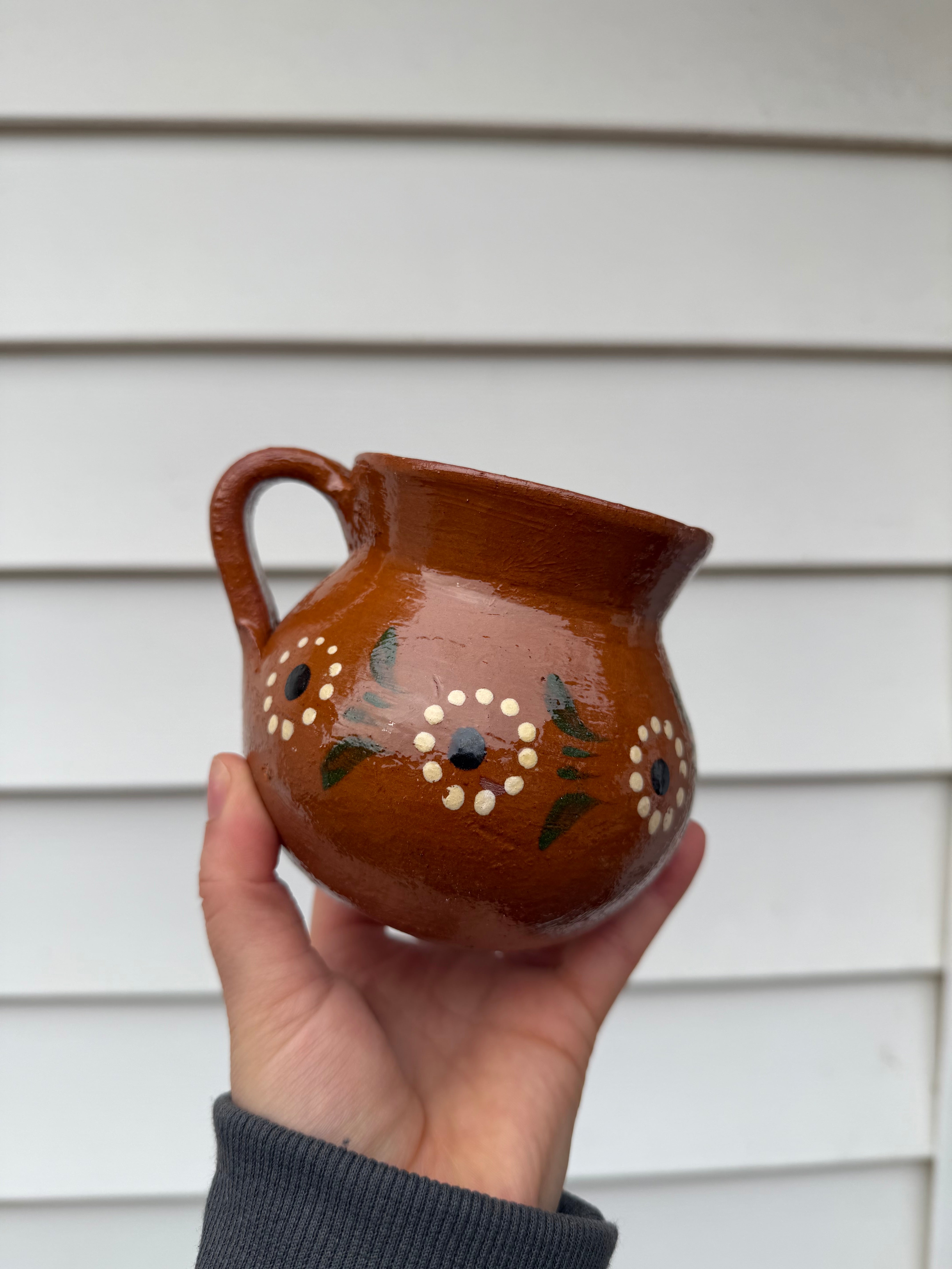 Taza Barro pintada a mano