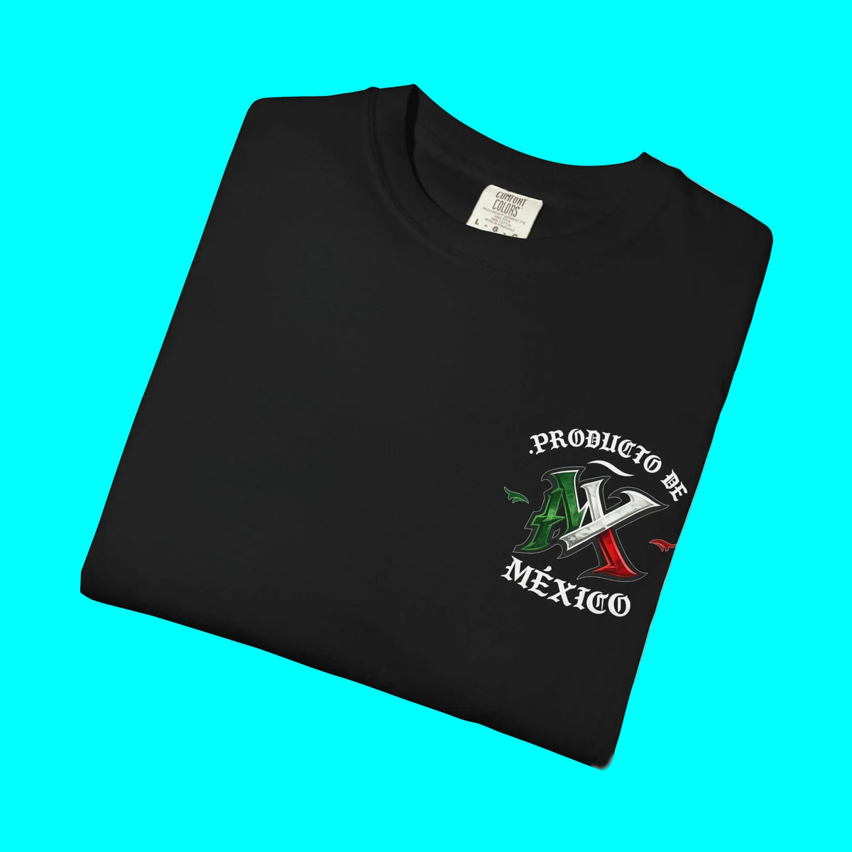 Producto De Mexico Heritage T-shirt | Old English Style, Mexican Culture | Heavyweight Cotton